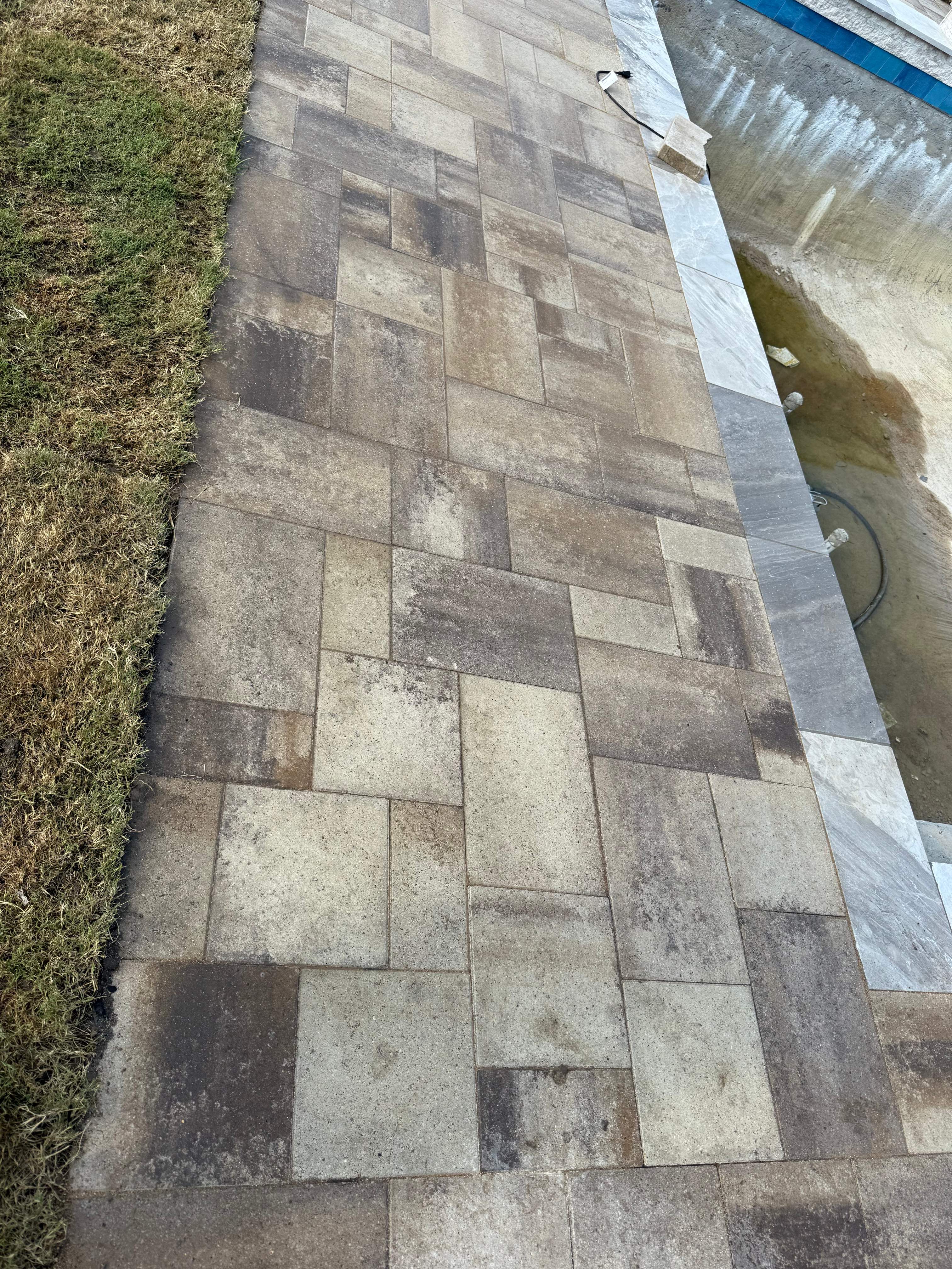Modern Geometric Pool with Tanning Ledge by Pinnacle Pools and Spas - DFW