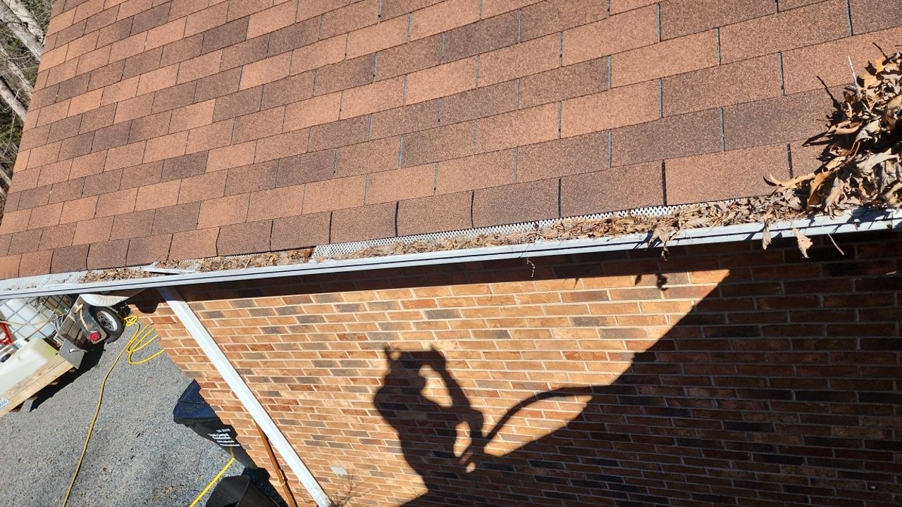 Gutter and Roof cleaning using cleaner by G&H Home Tech Pros LLC