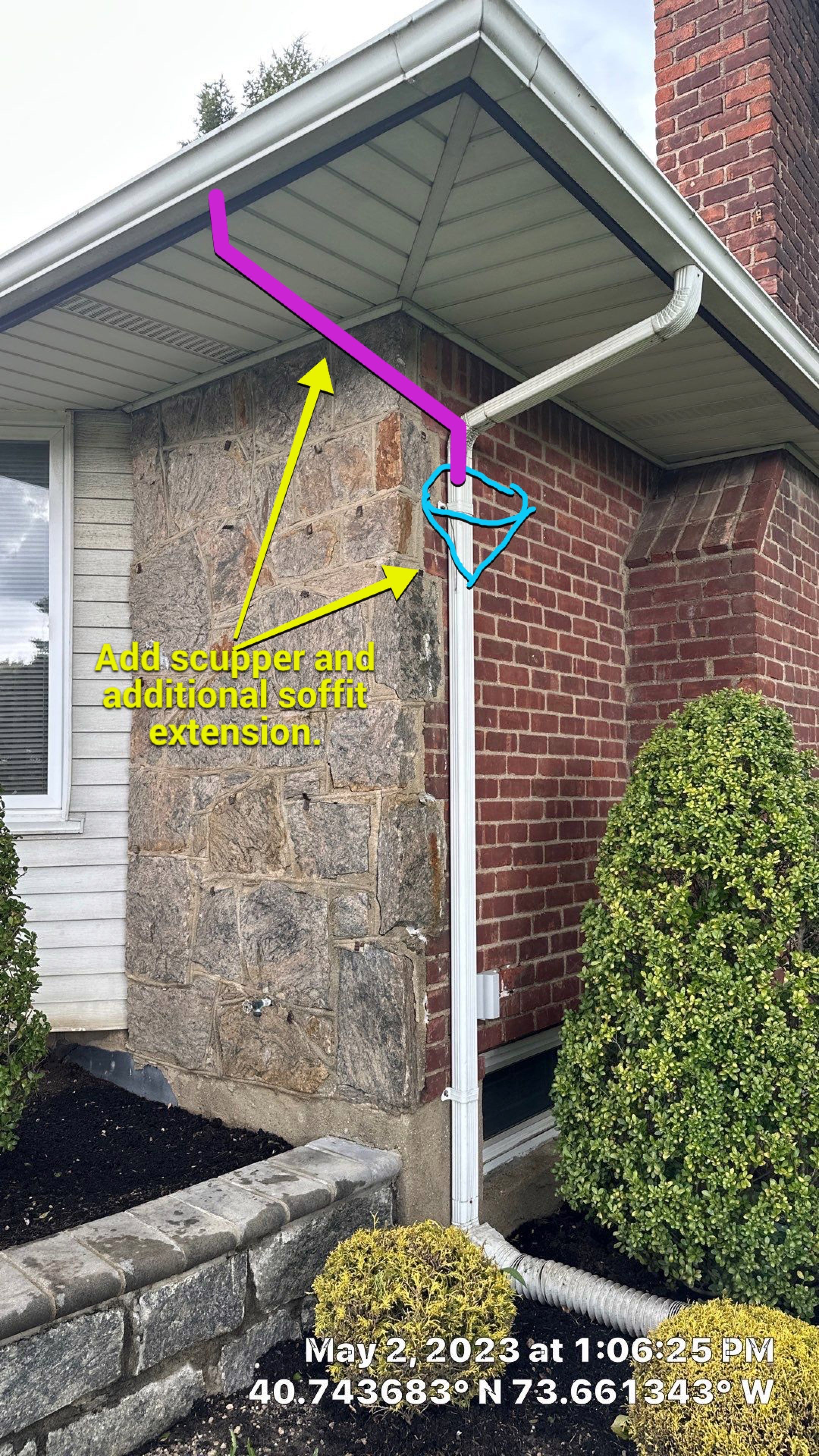 Scupper Installation by Above All Gutters 