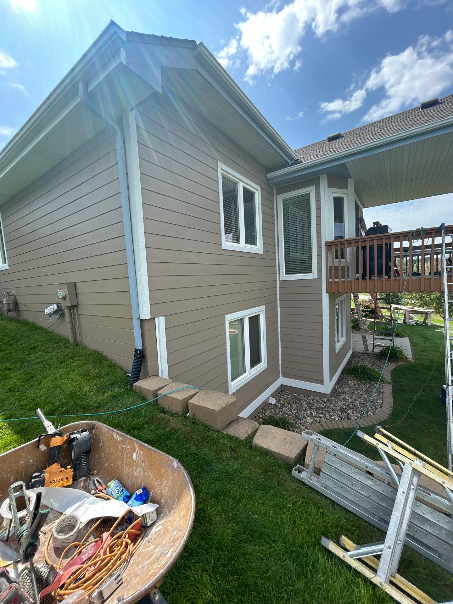 James Hardie Siding and Soffit Replacement in Bellevue by Carps Complete Exteriors