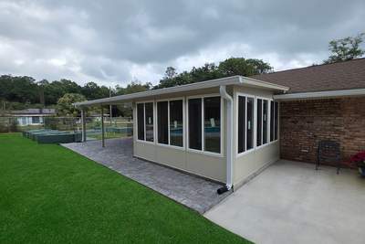 Sunroom Addition and Covered Patio