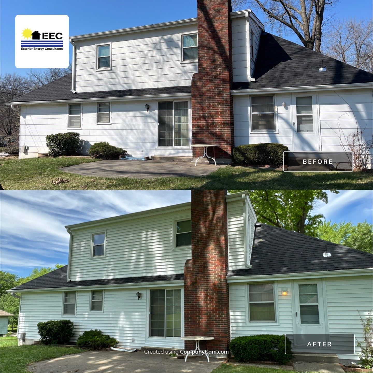 Siding Installation using White Market Square by EEC Windows, Siding & Roofing