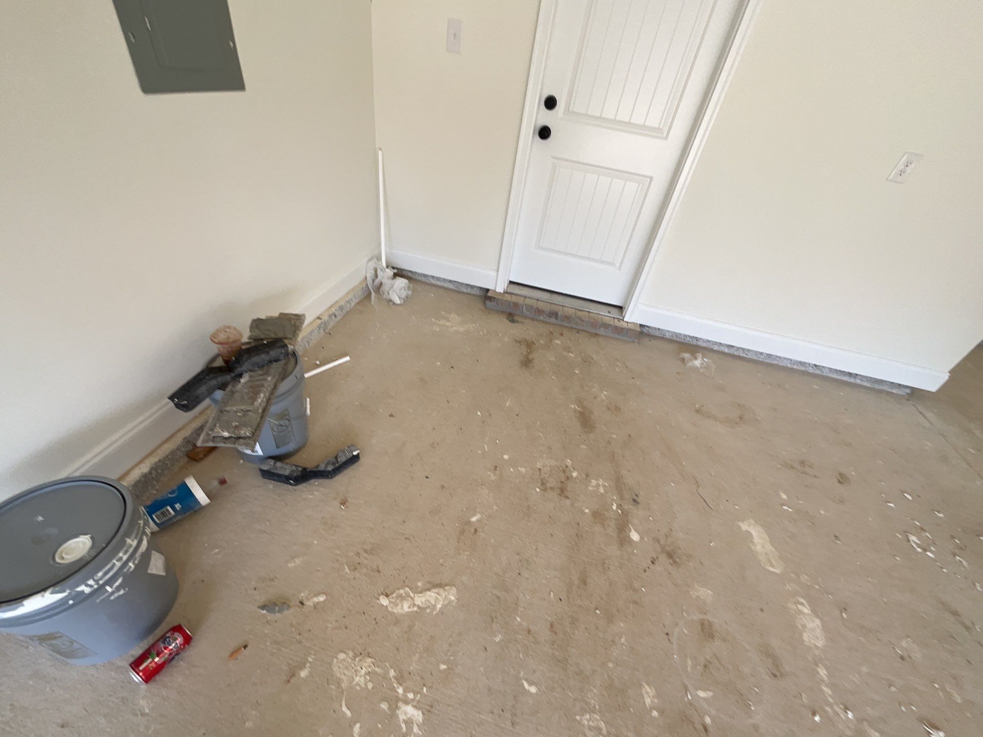 Epoxy Flake Garage and Patio Floor Coating in Cantonment, FL by Cornerstone Hard Surface Restoration 
