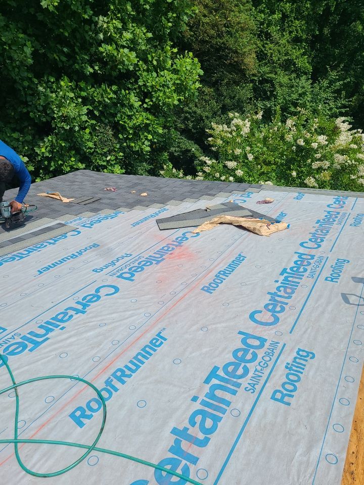 Reston: CertainTeed Landmark Pro Architectural Shingles in Max Def Moire Black by RM Banning, Inc.