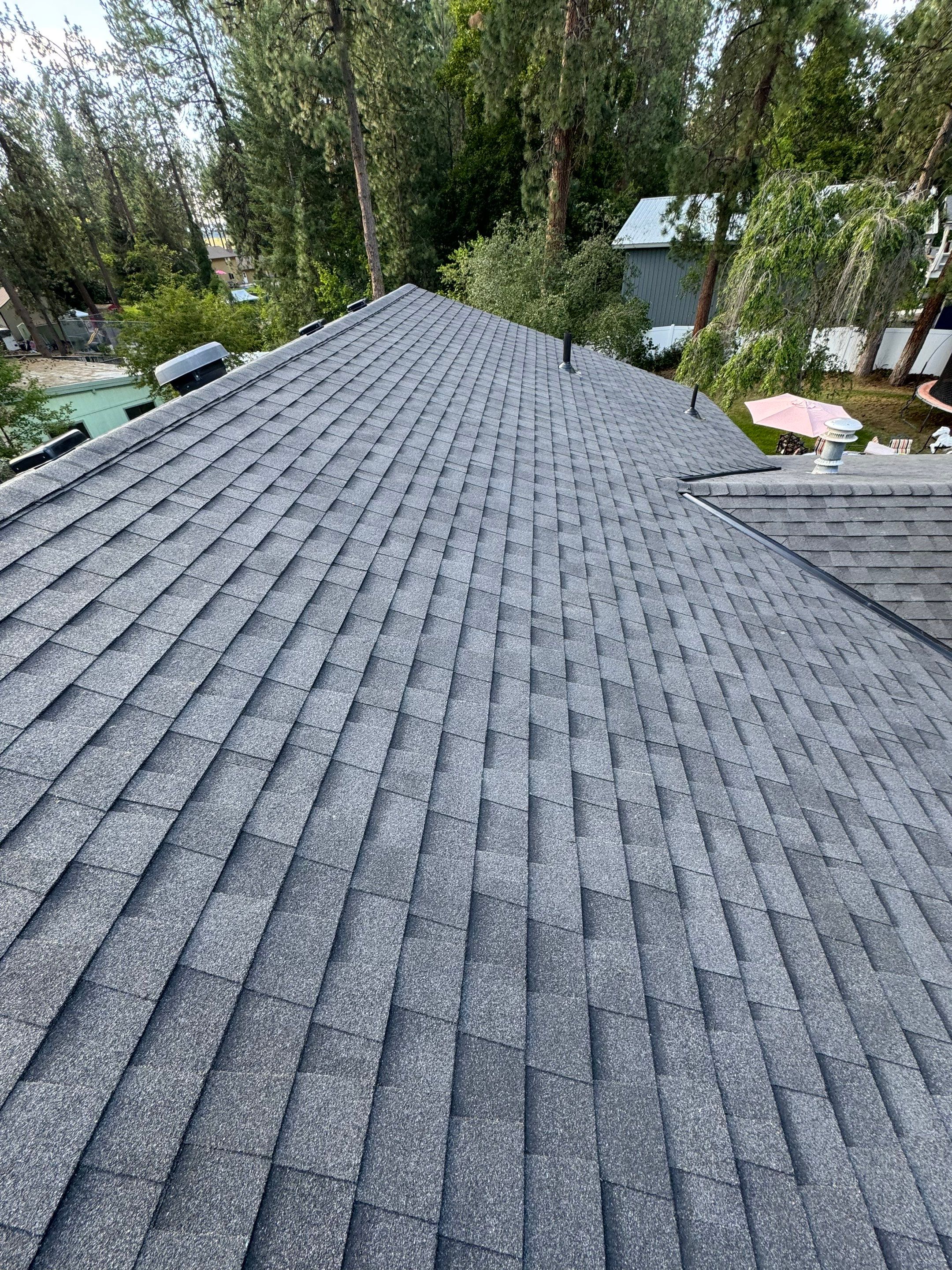 Architectural Shingle Roof Replacement West Appaloosa Road Coeur d'Alene, ID 83815 The Cascade System - CertainTeed Landmark® Shingle- Moire Black by Alpine Roofing
