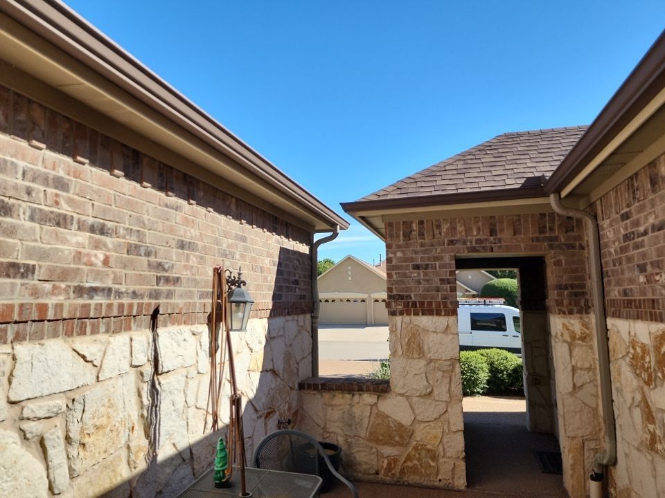 Insurance Claim Roof and Gutters using GAF Timberline HD Barkwood by Tex-Line Roofing