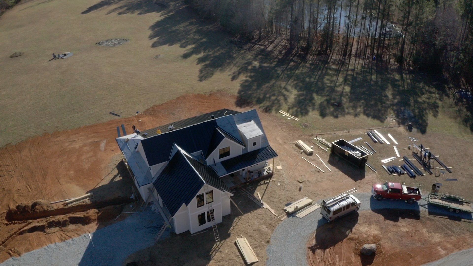 Custom Home Metal Roof Installation by Just In Time Roofing and Restoration