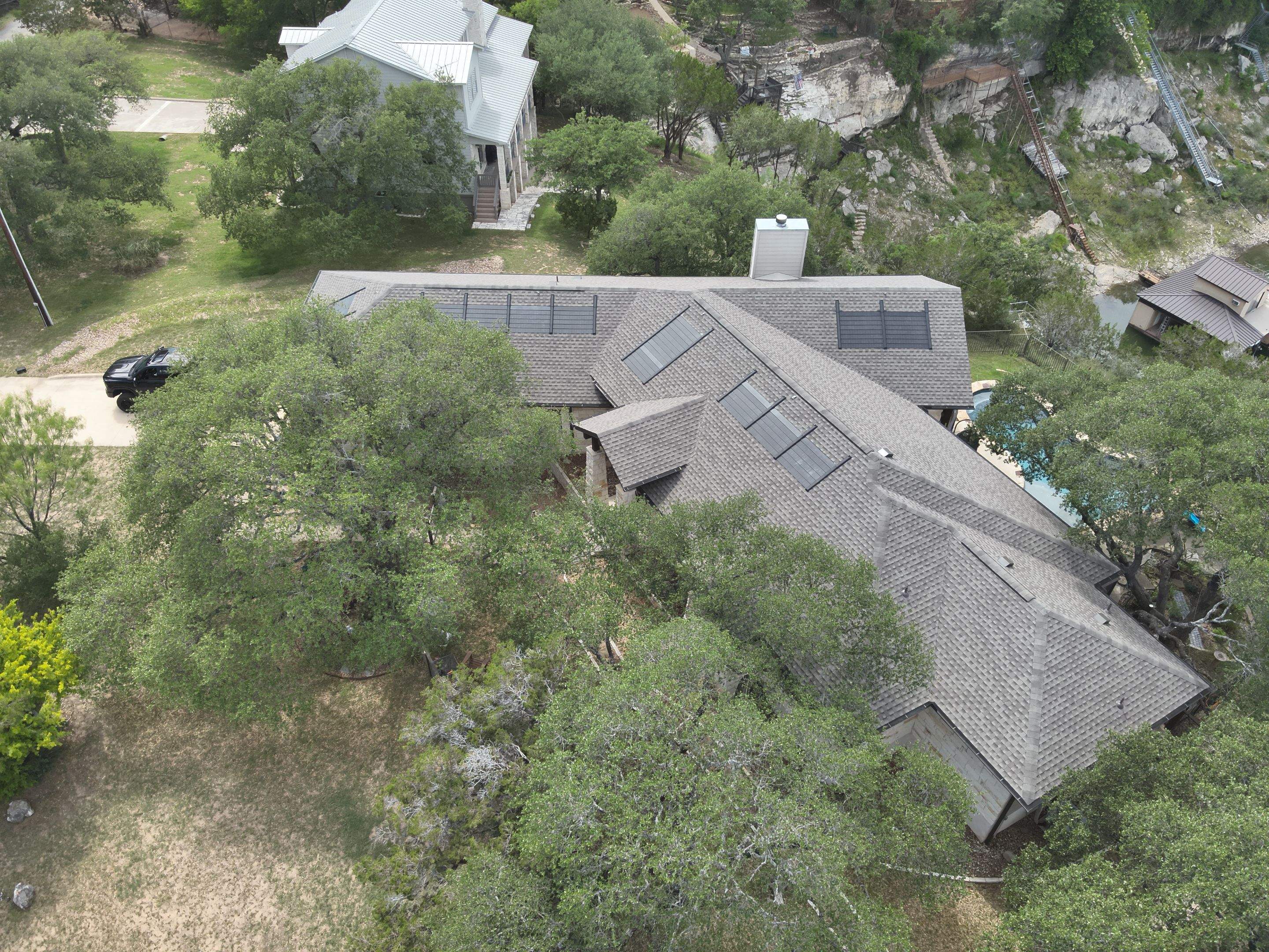 Wind Damage Restored & Upgraded with Solar Innovation by Action Exteriors Austin