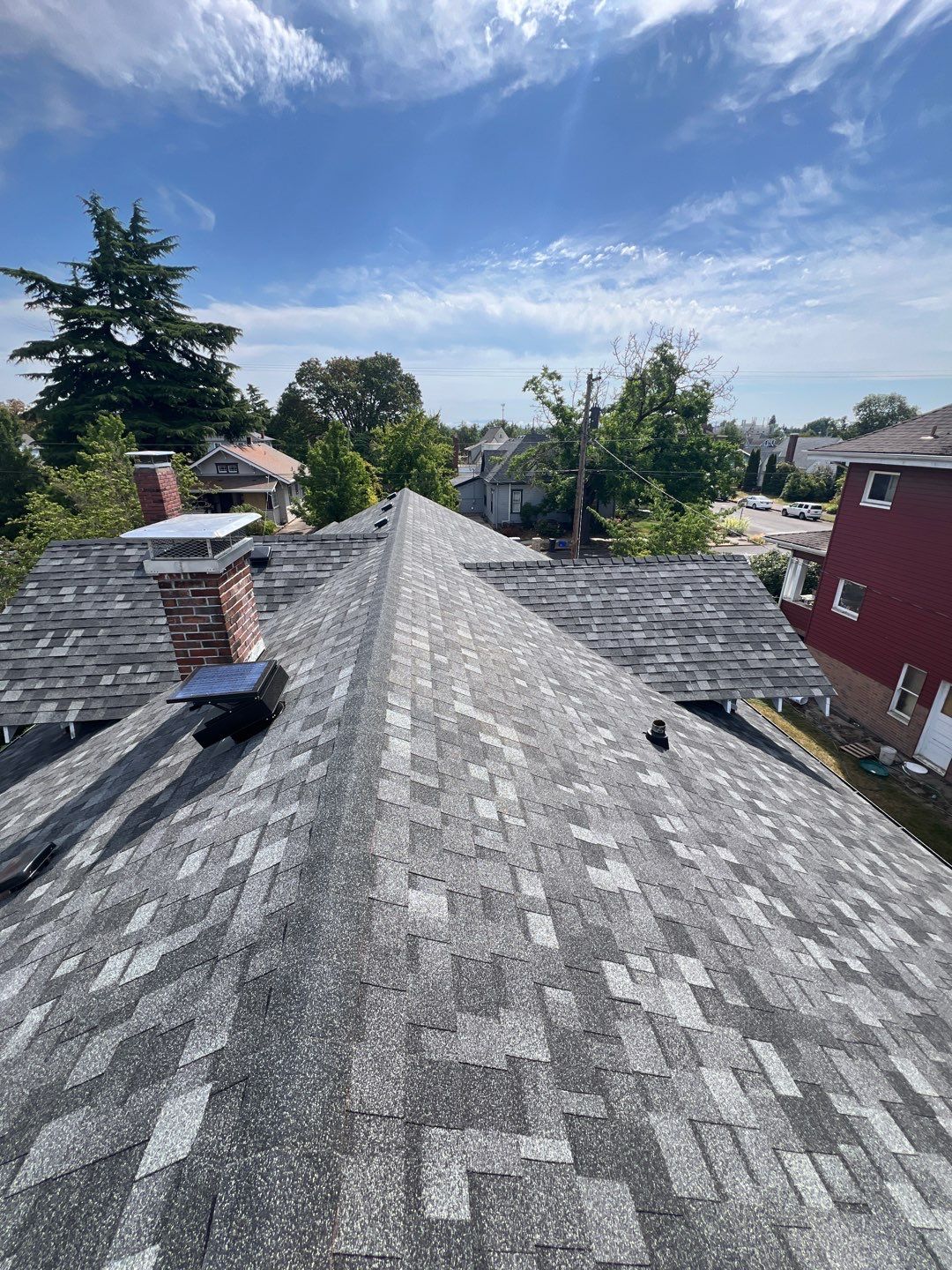 Residential Roofing Installation using IKO Dynasty (Color: Summit Grey) by Orezona Building & Roofing Company, Inc.