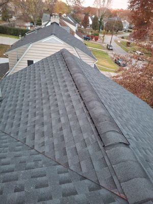 Residential Roofing Installation using GAF Timberline HDZ Charcoal