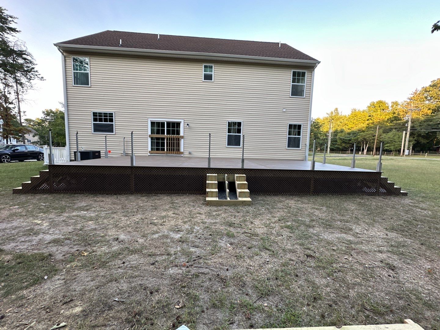 New Deck using Deckorators Venture - Color Sandbar by deck guardian