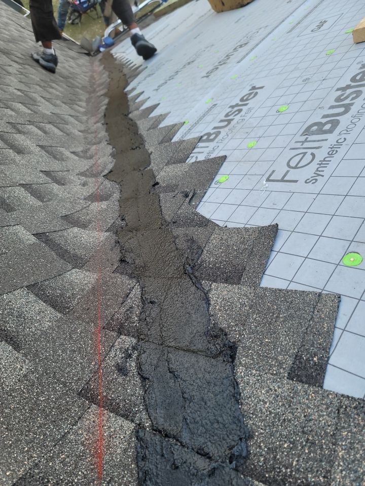 Residential Roofing Installation using Roof Replacement by American Roofing & Construction LLC