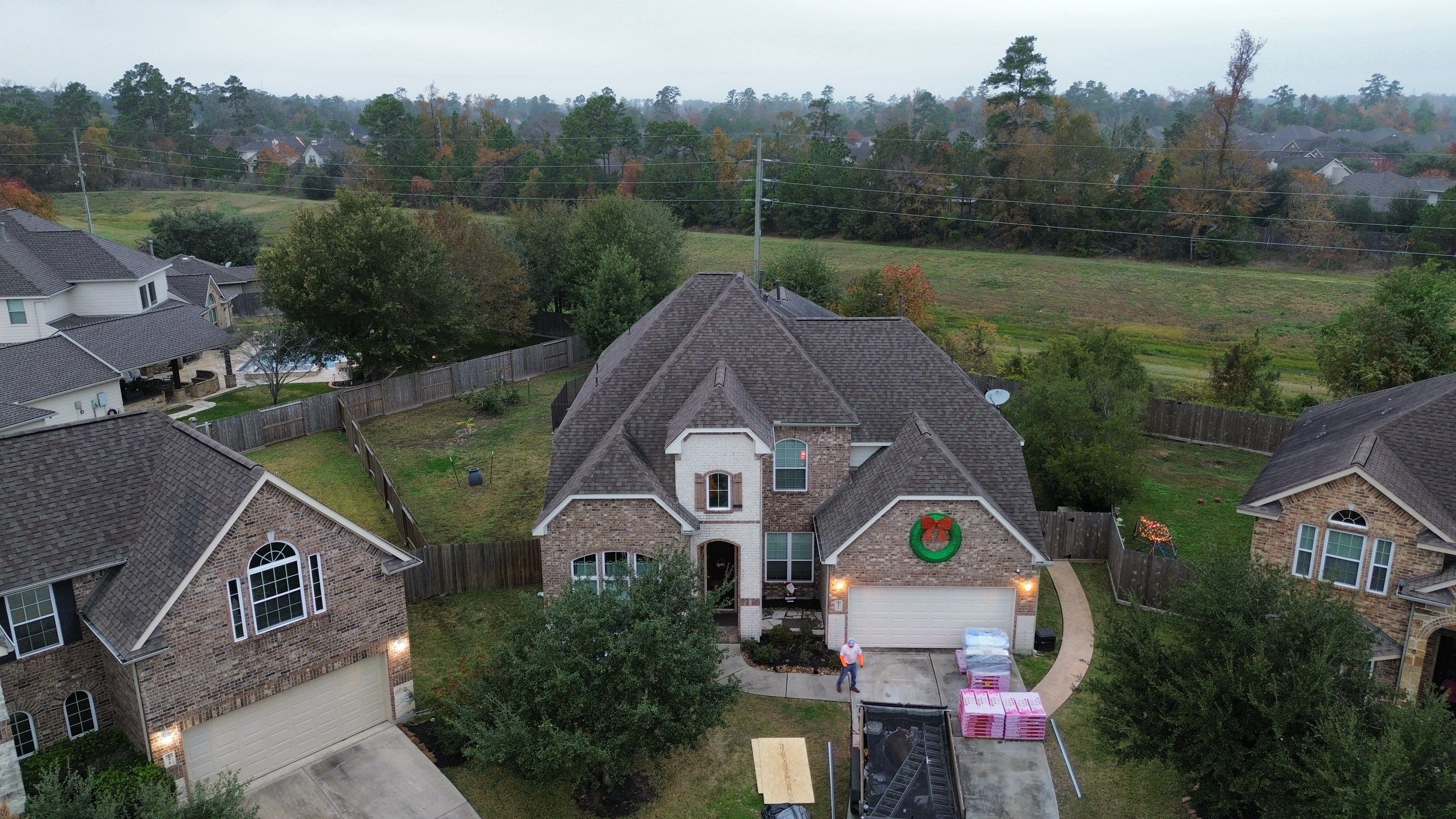 OC Duration Driftwood by HHH Roofing & Construction