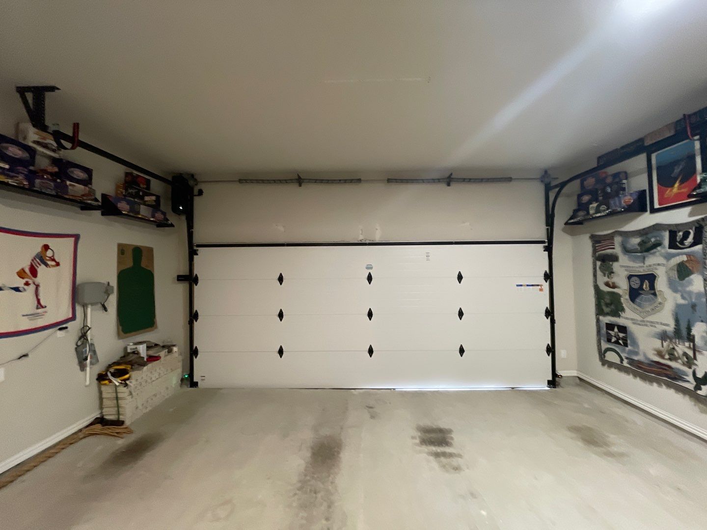 Converting 2 Garage Doors into 1 Big Garage Door using Clopay Insulated Garage Door. LiftMaster Residential Jack Shaft Opener by Meadows Garage Doors
