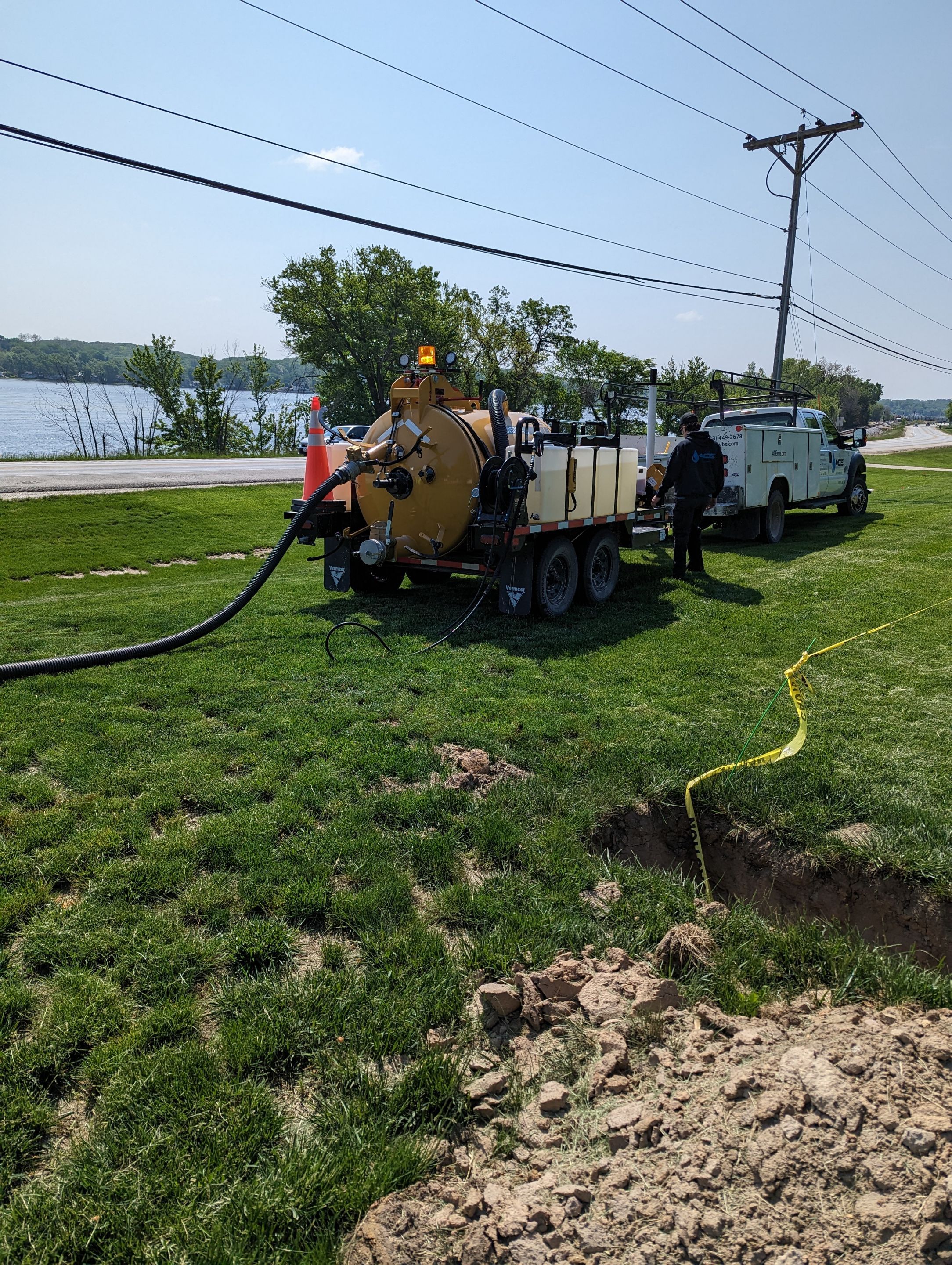 Fence / Retaining Wall using Block then parge by ACE Waterproofing & Basement Solutions