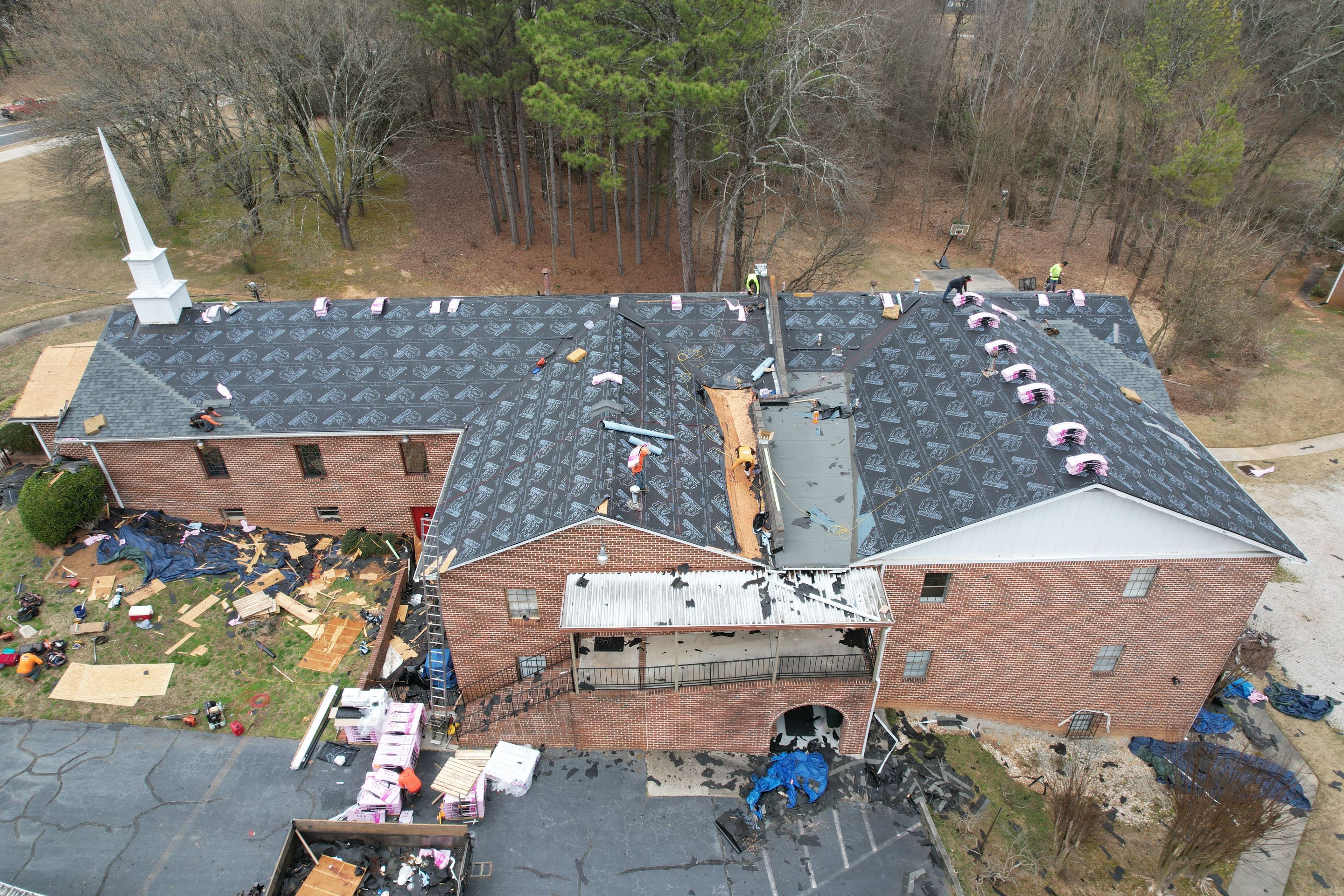 Church Roof Replacement using Owens Corning by Inspector Roofing and Restoration