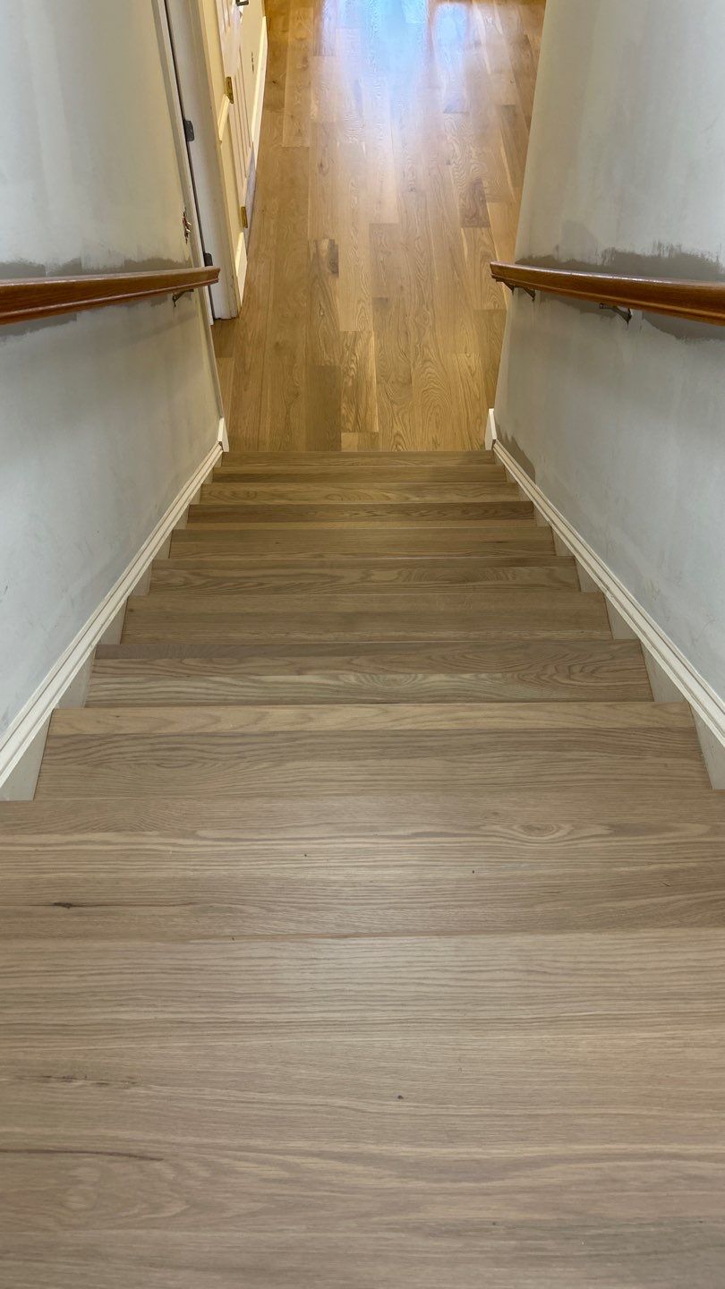 New hardwood floors for an office building by Footprints Floors of Nashville