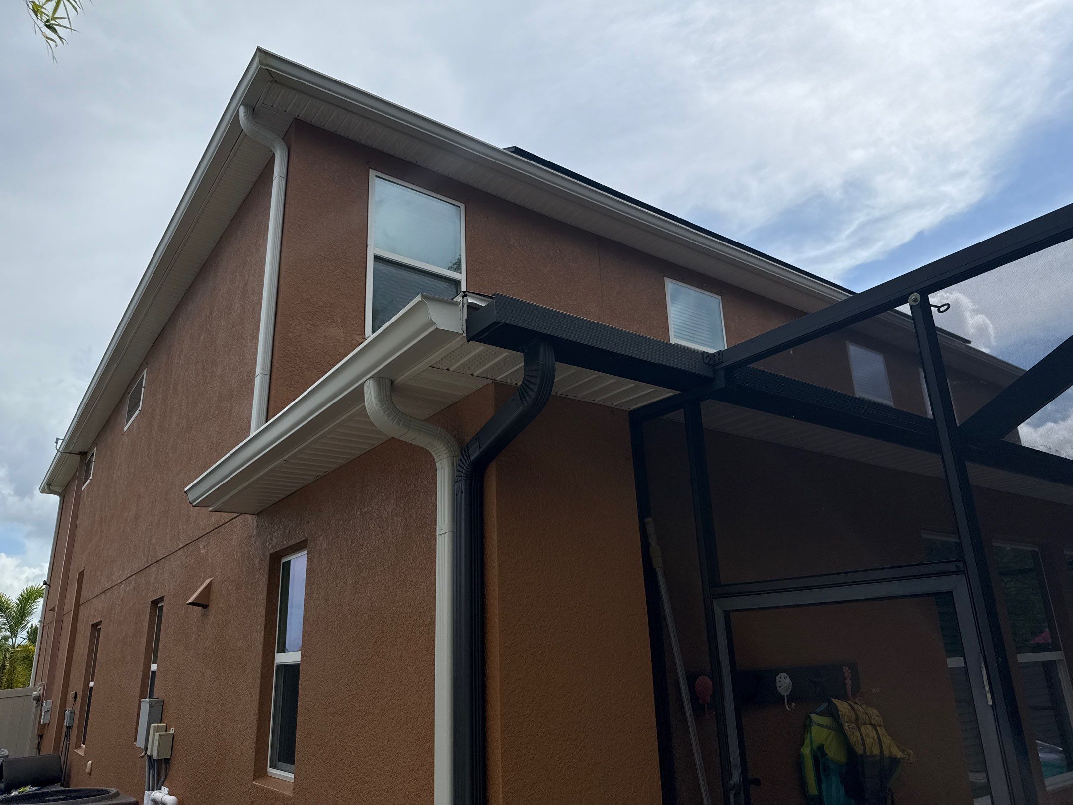 Full Exterior Cleaning – Two-Story House, Gutters, and Fence in Old Mill Preserve, Palmetto, FL by Sunshine AquaWash