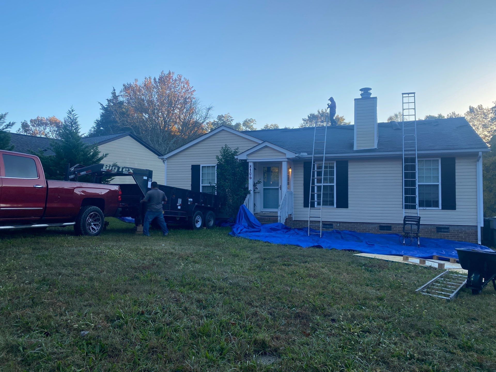 Roof replacement and interior repair by hail and wind damage by Just Brilliant Restoration JBR