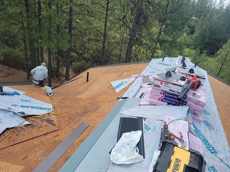 New Roof and Ground-Mount Solar by Byers Enterprises 
