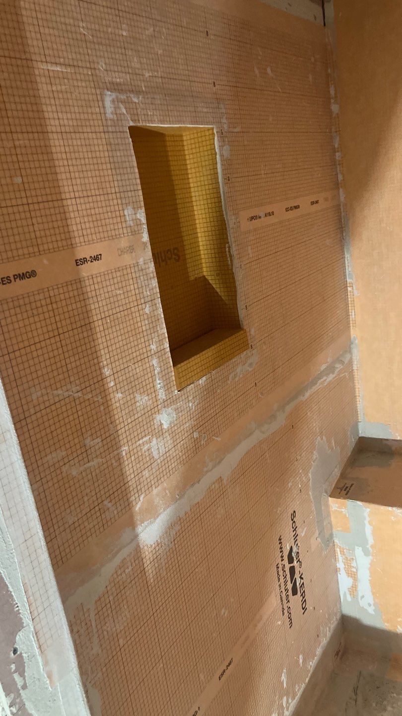 New Tile Shower and Bath Floors by Footprints Floors of Nashville