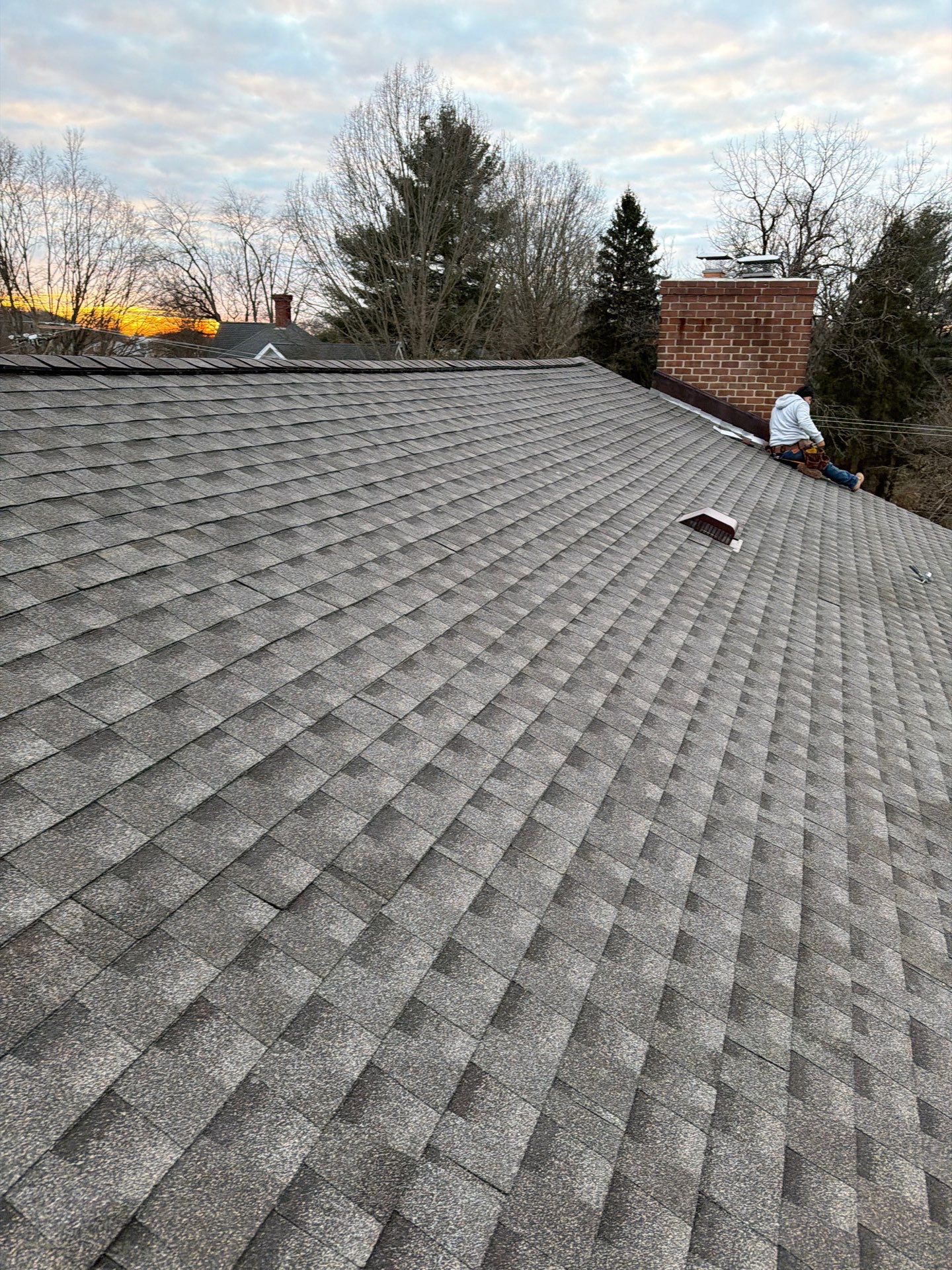 Residential Roofing Installation using GAF Timberline HDZ Mission Brown by Rainstoppers Roofing