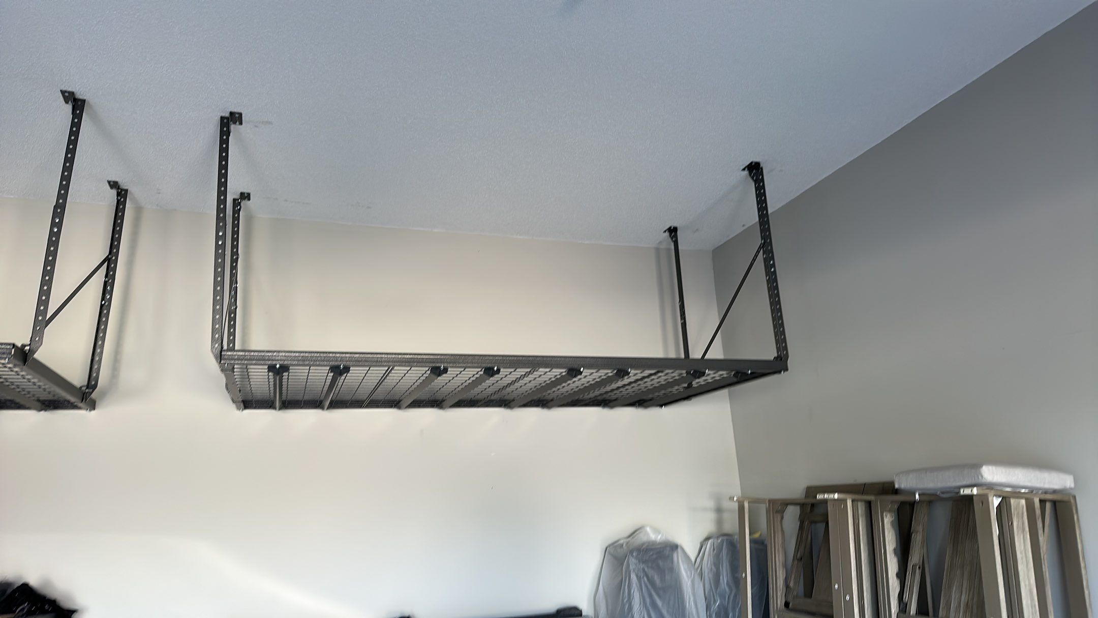 Terrence D. upgraded his garage with overhead racks by Banner Garage