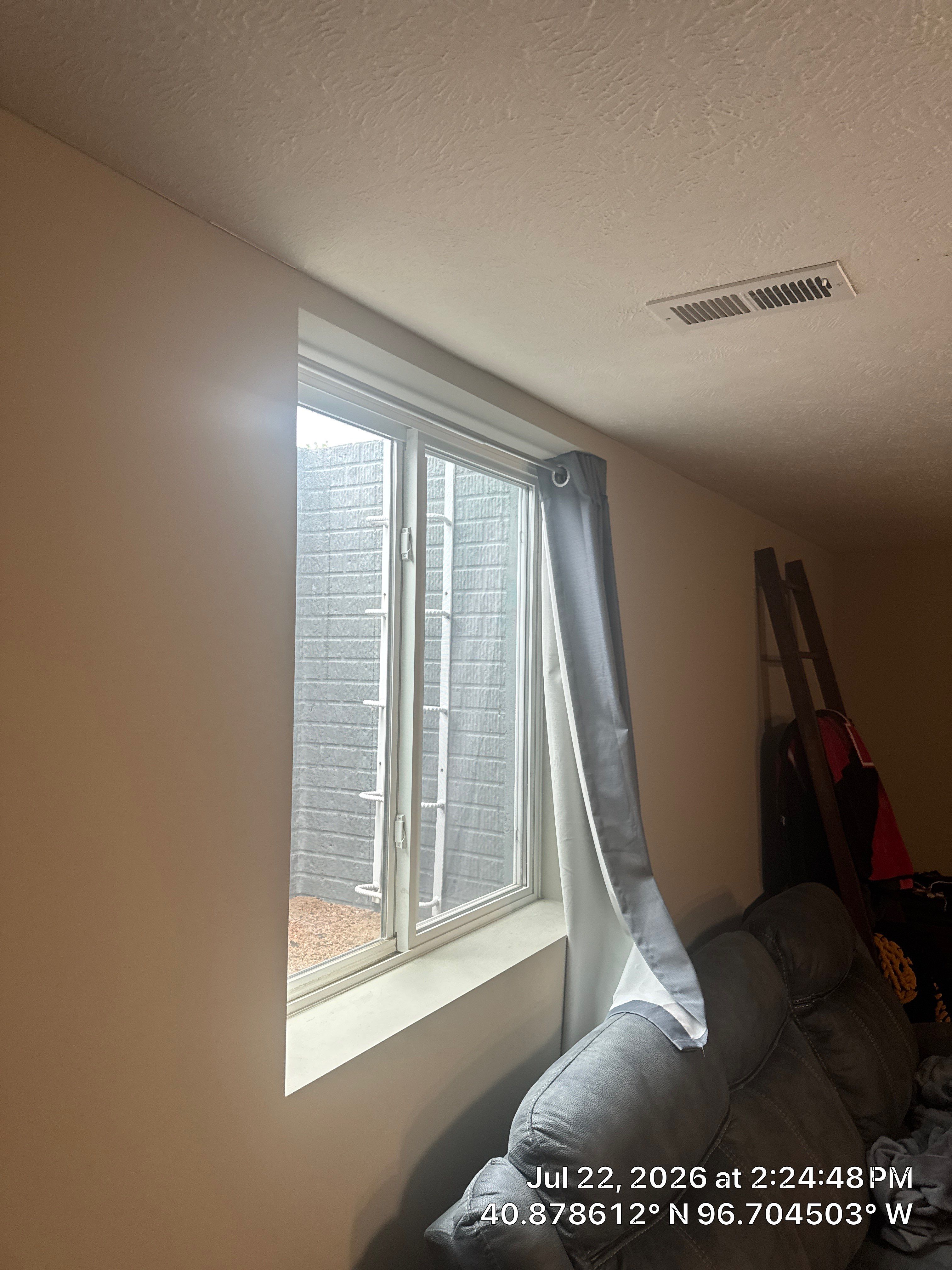 Basement Egress Window and Safety Ladder Installation in Lincoln by CompanyCam Sales Demo