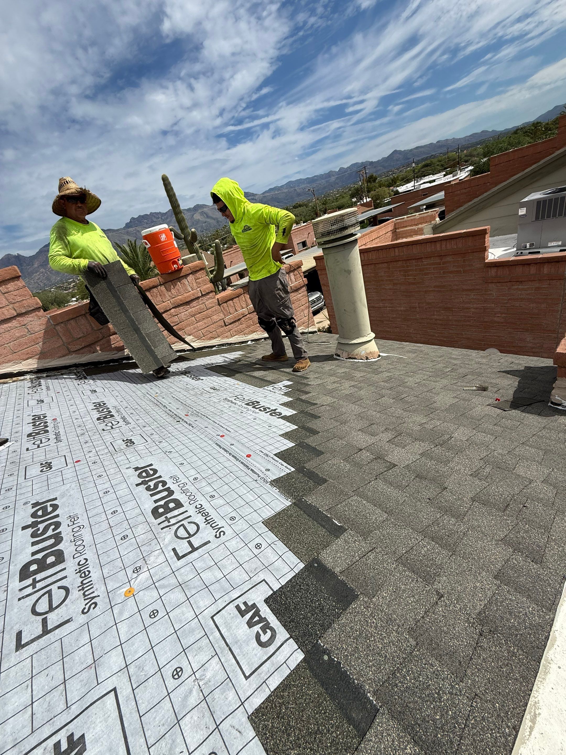 Shingle Roof Replacement and Low Slope Coating in Tucson by West Coast Roofing AZ