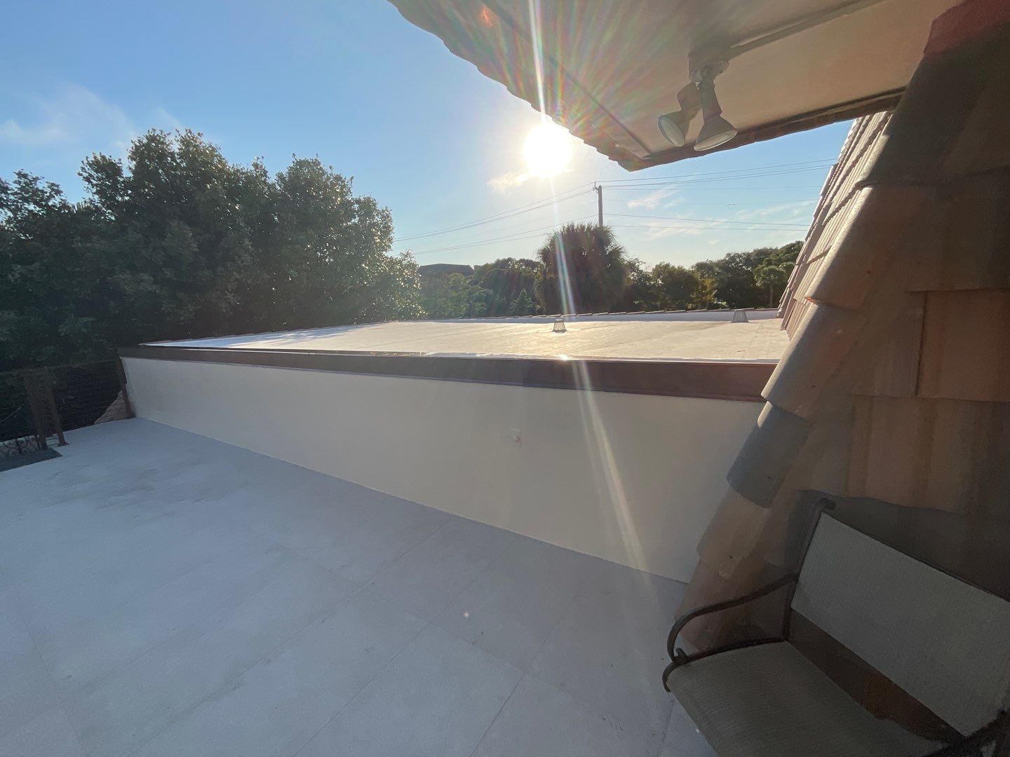 Amazing TPO flat deck re-roof with Eagle mansard in Hollywood Florida.  by First Due Roofing