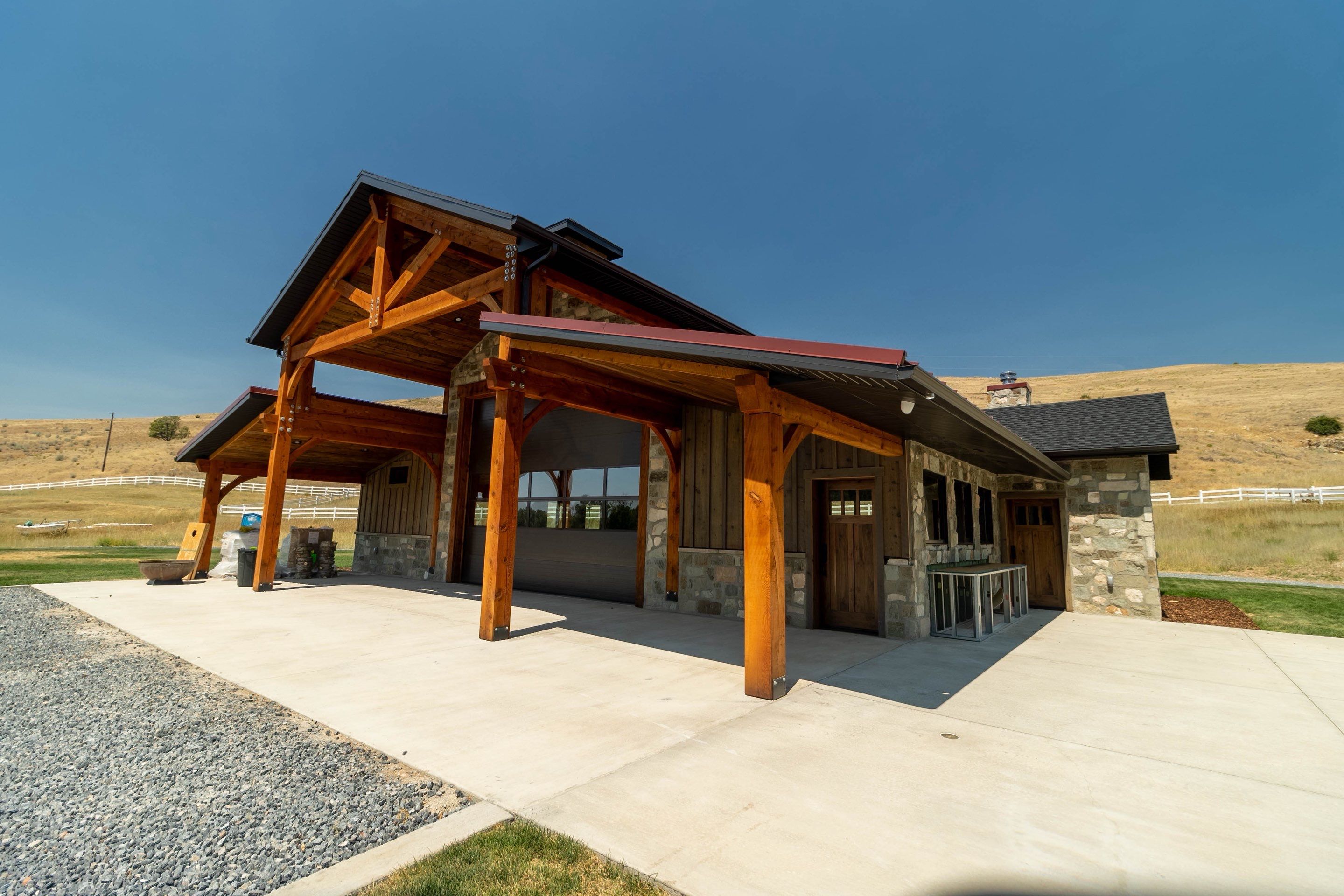 Wood Barn - Exterior by Garner Construction