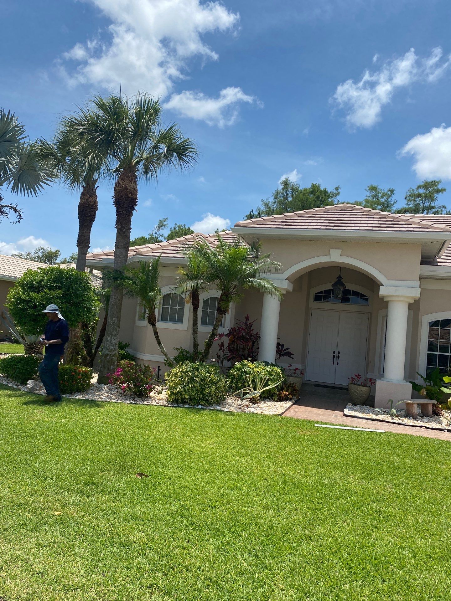 Seamless Gutter Upgrade Before & After in Bonita Springs FL by Gutter Professors