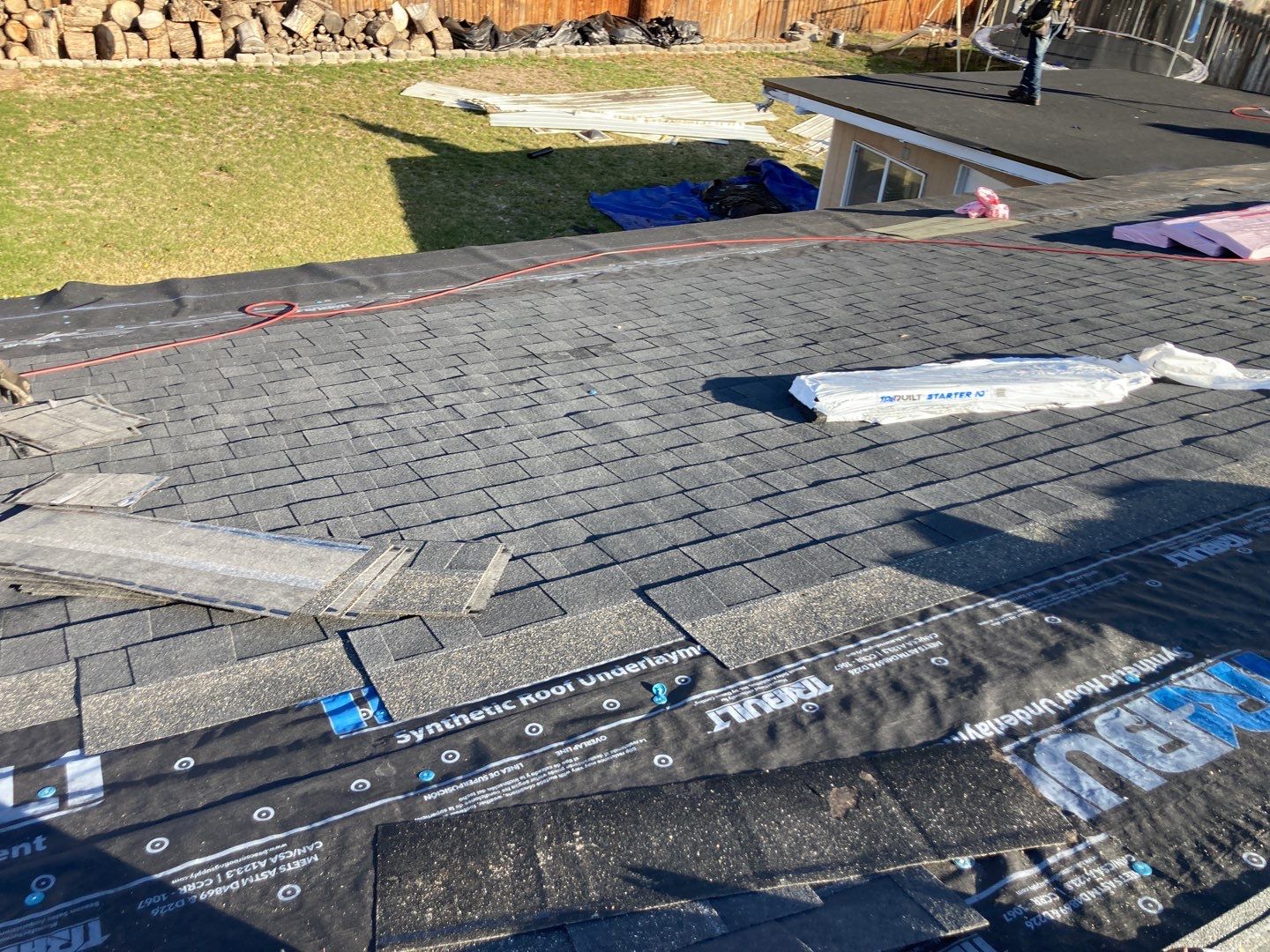 Meridian Single Level Residential Roofing Installation by ID Roofing LLC