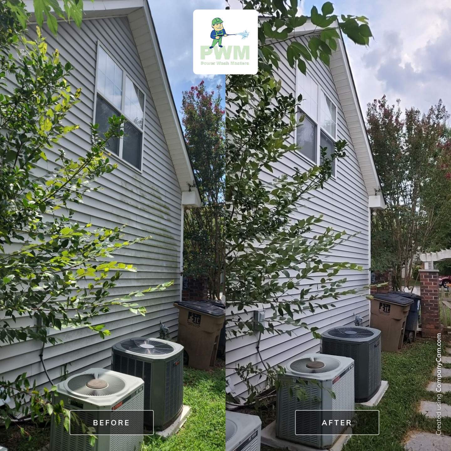 House Wash using cleaner by Power Wash Masters LLC
