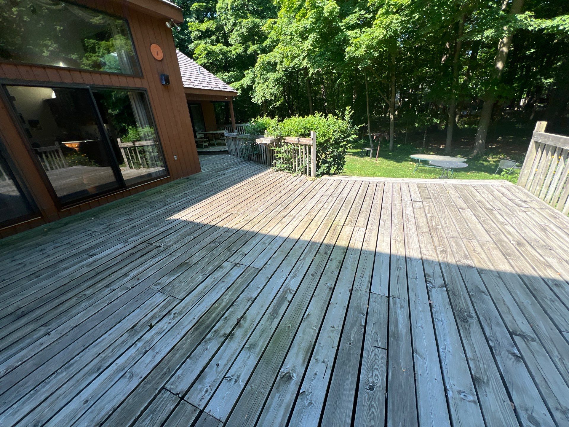 Deck, Patio, and Tennis Court Cleaning by Northern Power Washing LLC.