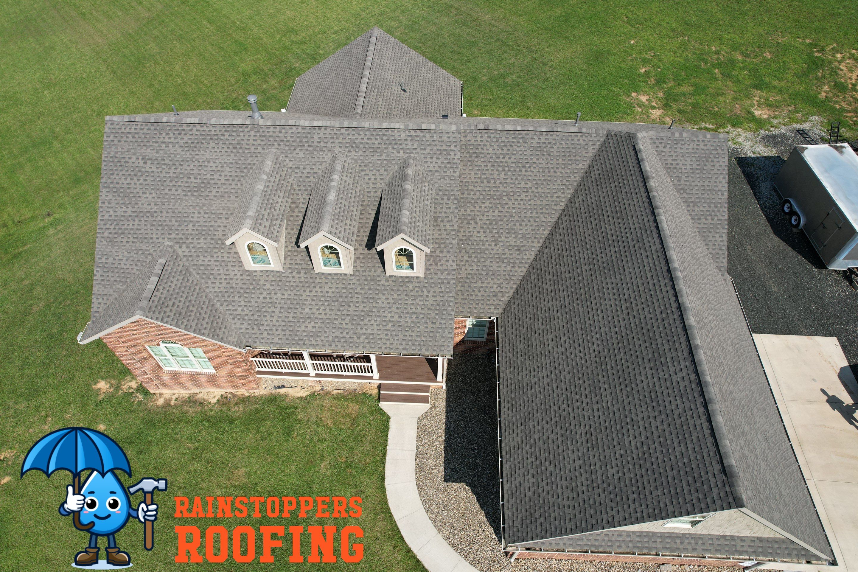 Residential Roofing Installation using GAF Timberline HDZ by Rainstoppers Roofing