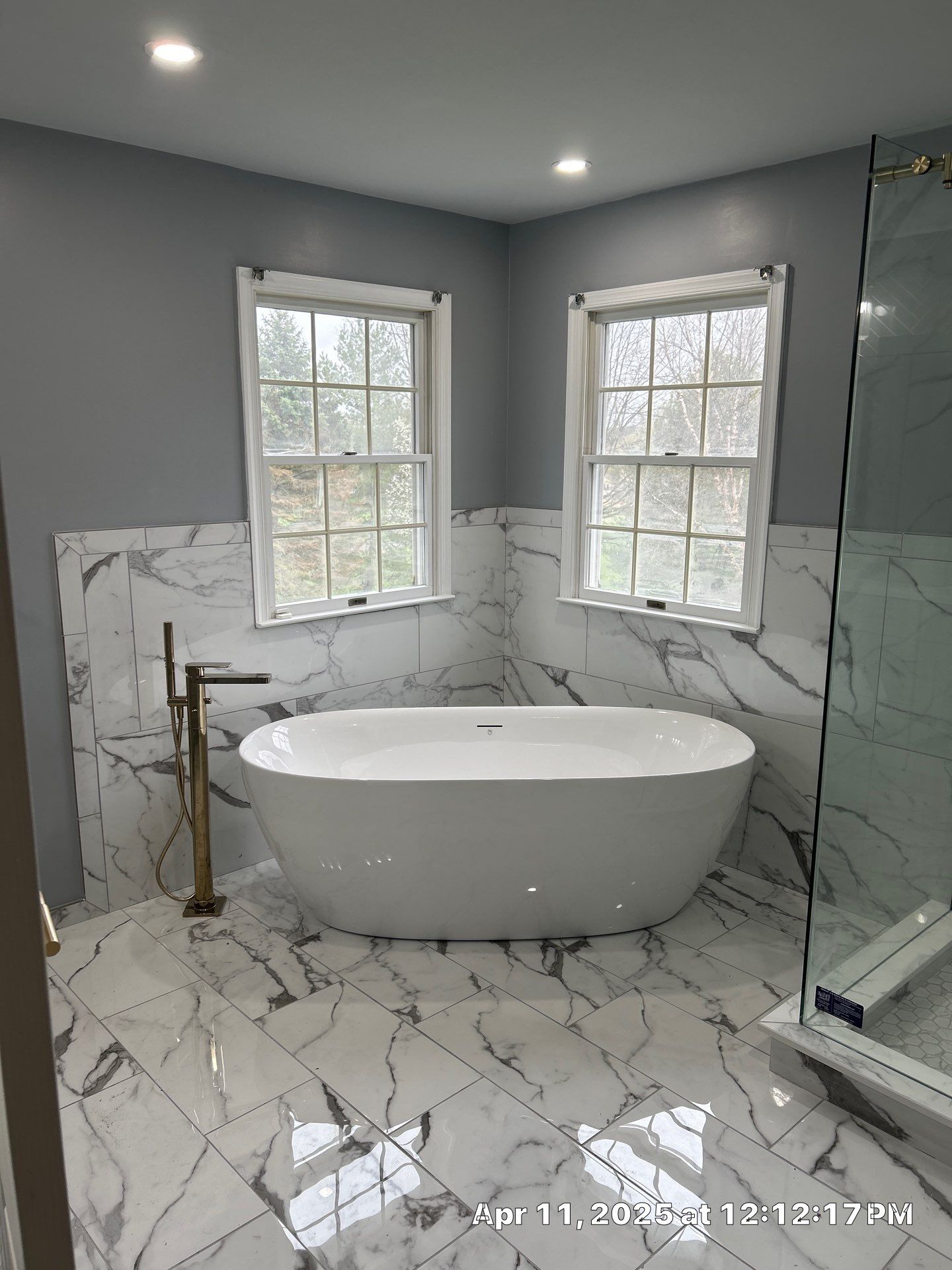 Elegant Dual Bathroom Remodel in Blue Bell, PA by Plowman Kitchen & Bath