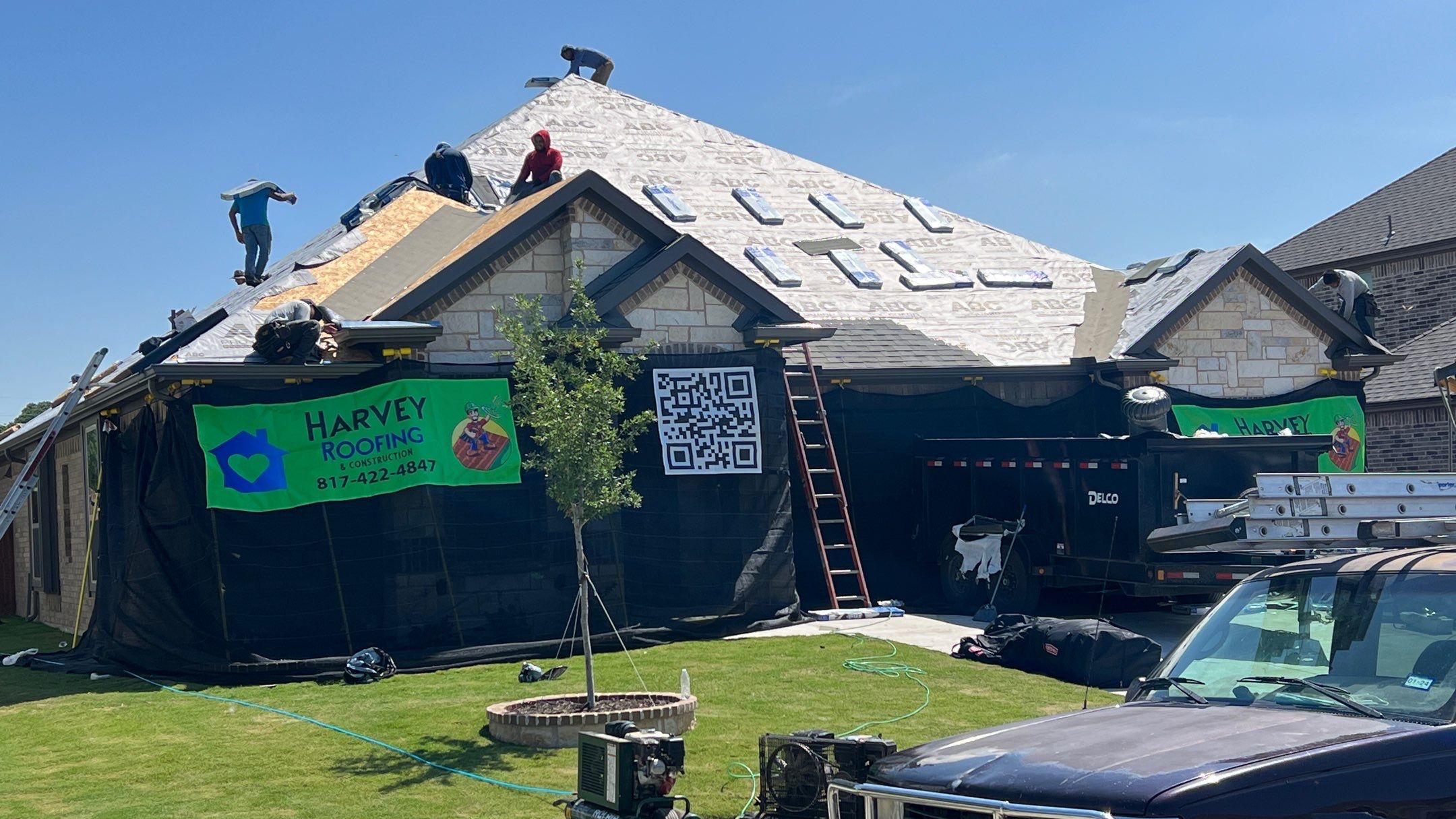 Residential Roofing Installation using Malarkey Vista AR by Harvey Roofing & Construction