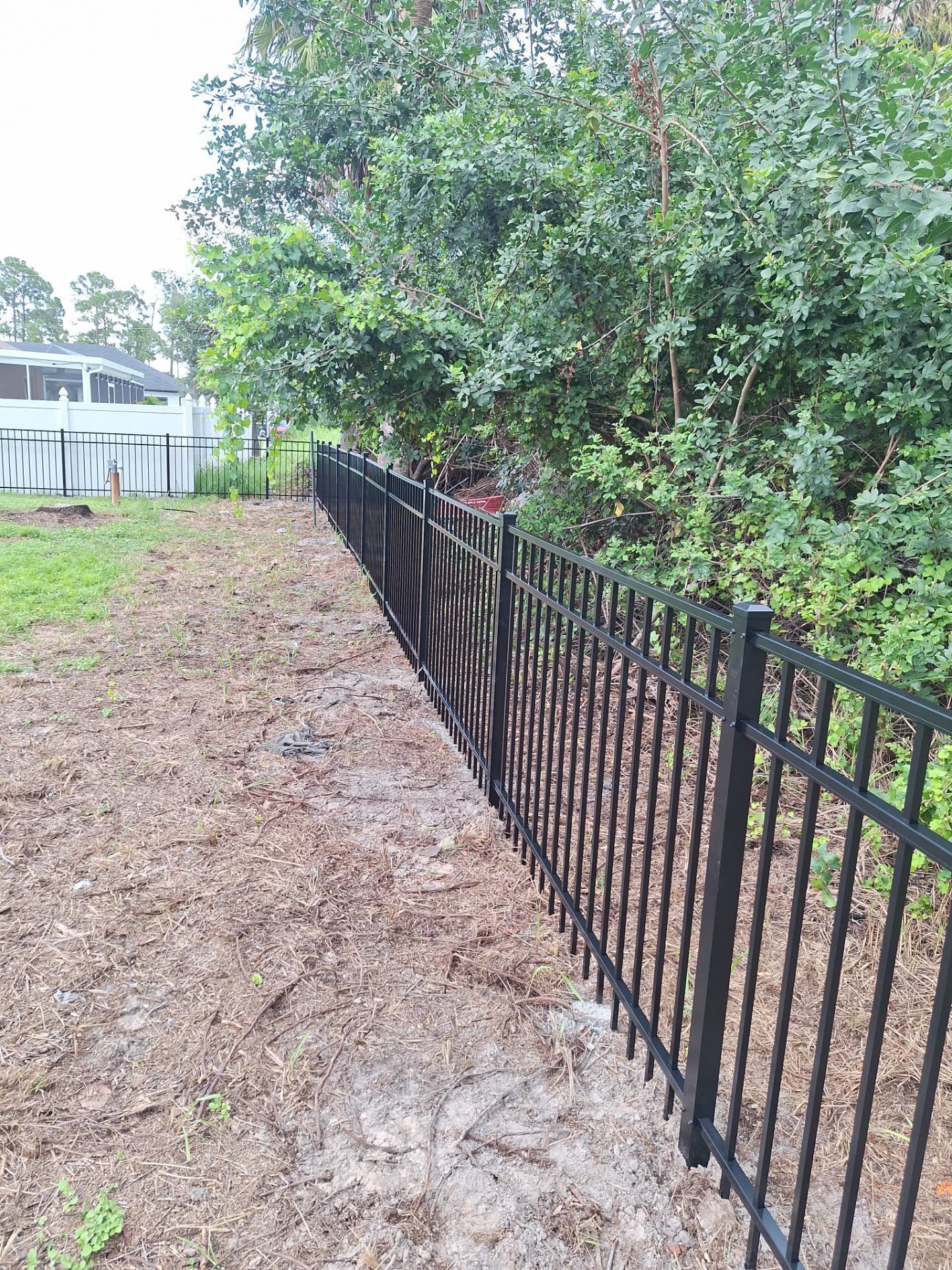 Aluminum Fence Installation using 3 Rail Aluminum Fence by Asap fence and gates, LLC