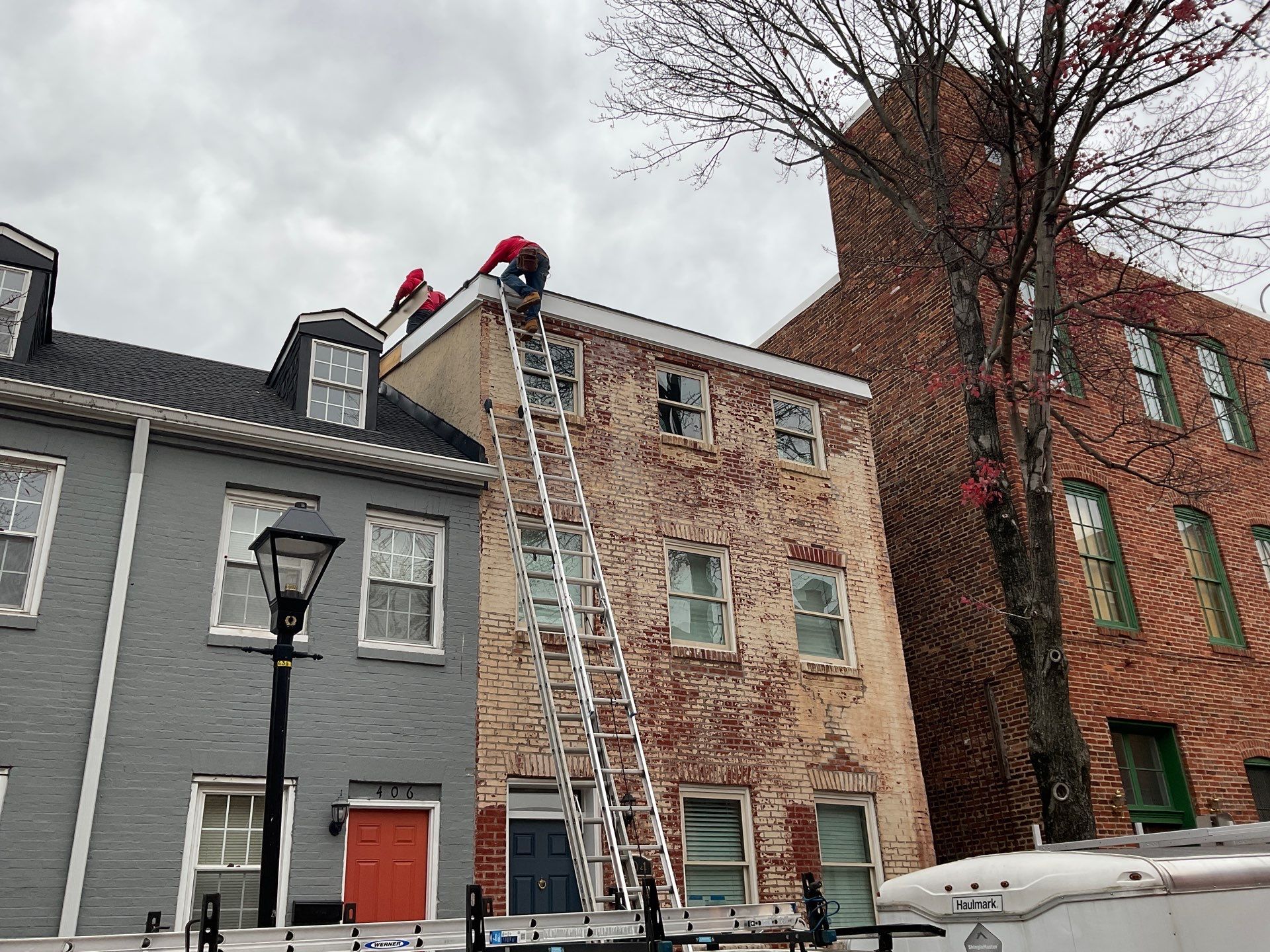 Residential Roofing Installation using Landmark Shingles by Alpha Design Services