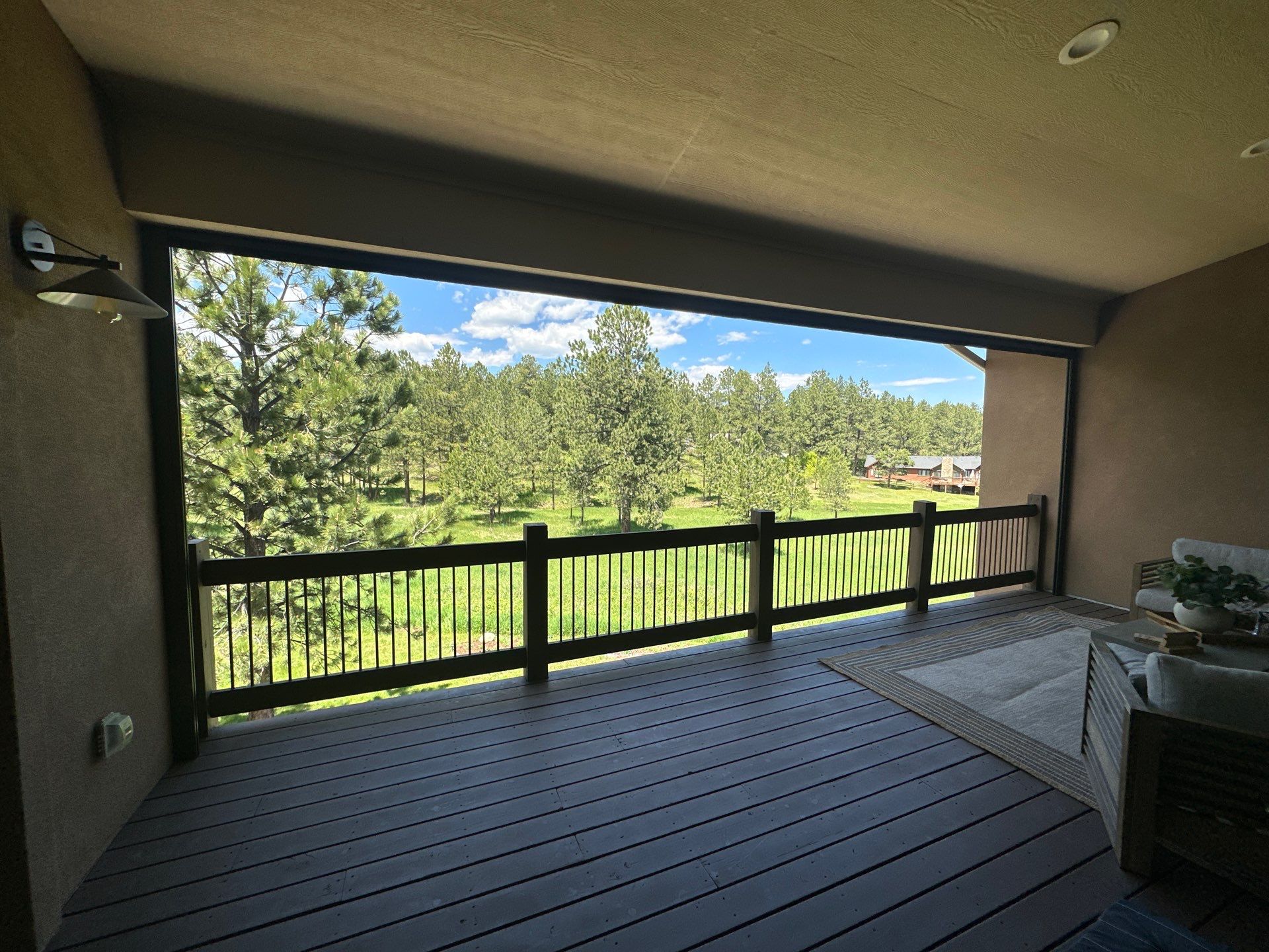Motorized Screens using Progressive MagnaTrack Screens by Outdoor Solutions Colorado