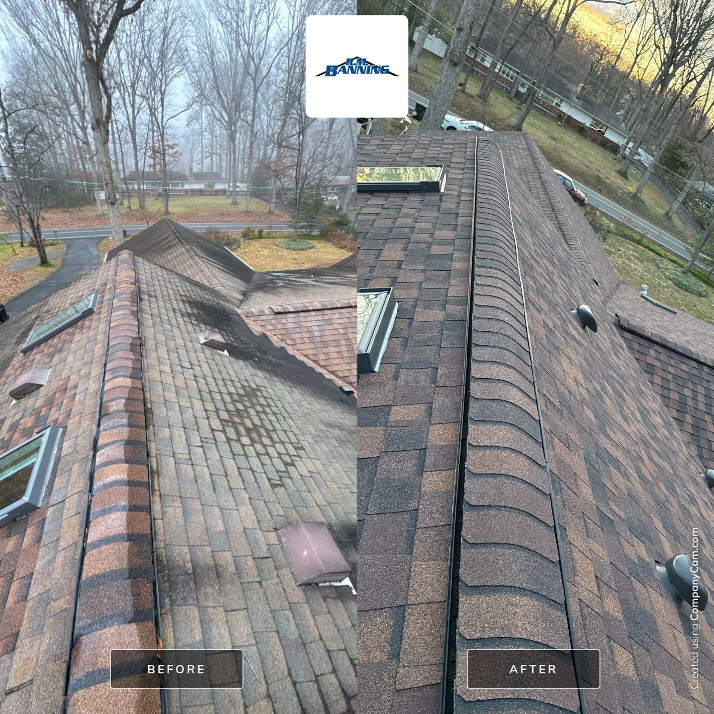 Fairfax: Residential Roof Replacement with CertainTeed Landmark Pro in Max Def Burnt Sienna by RM Banning, Inc.