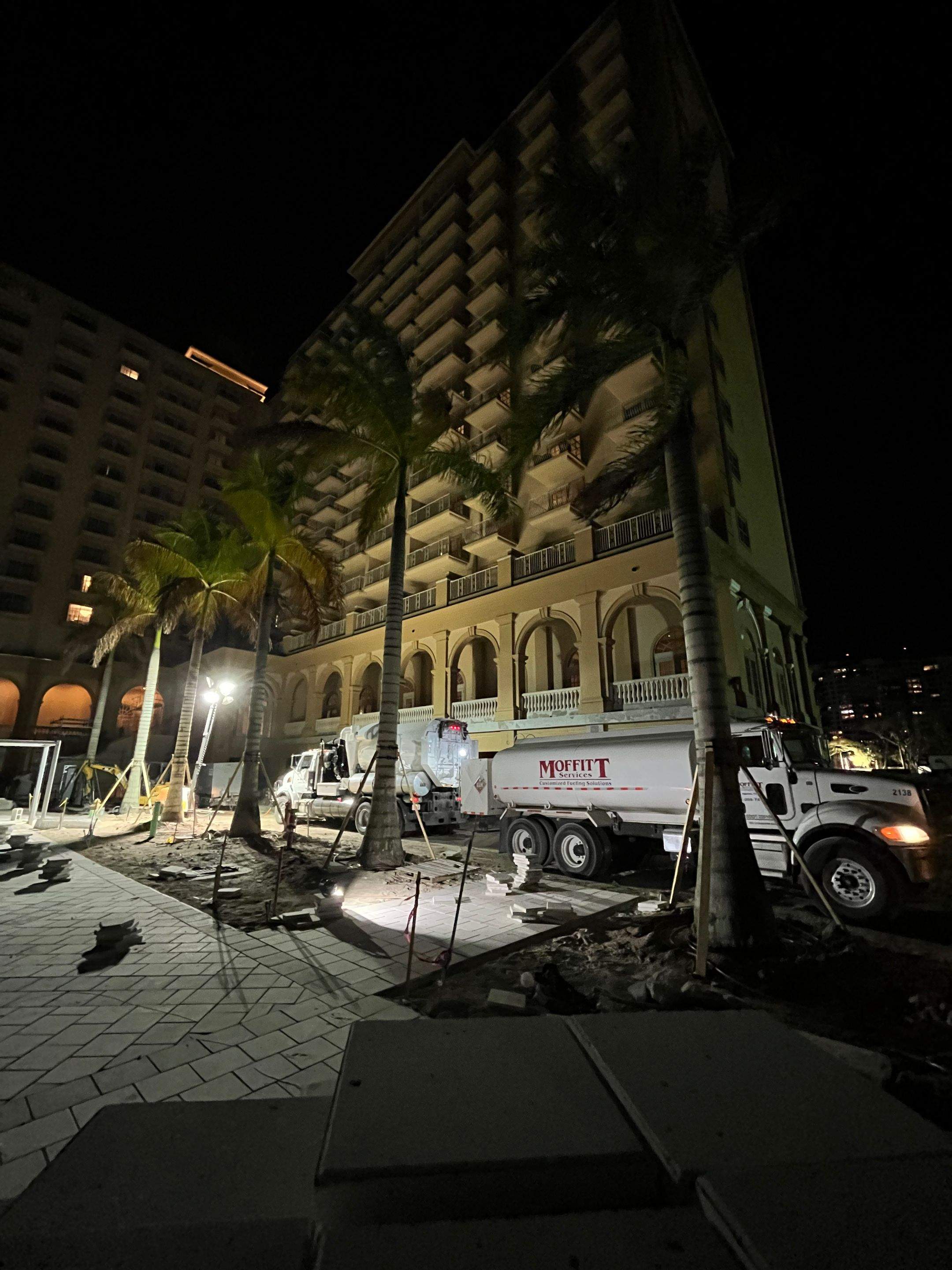 Ritz-Carlton S. Pool Deck & S. Service Rd Drain Cleaning by APS Power & Water
