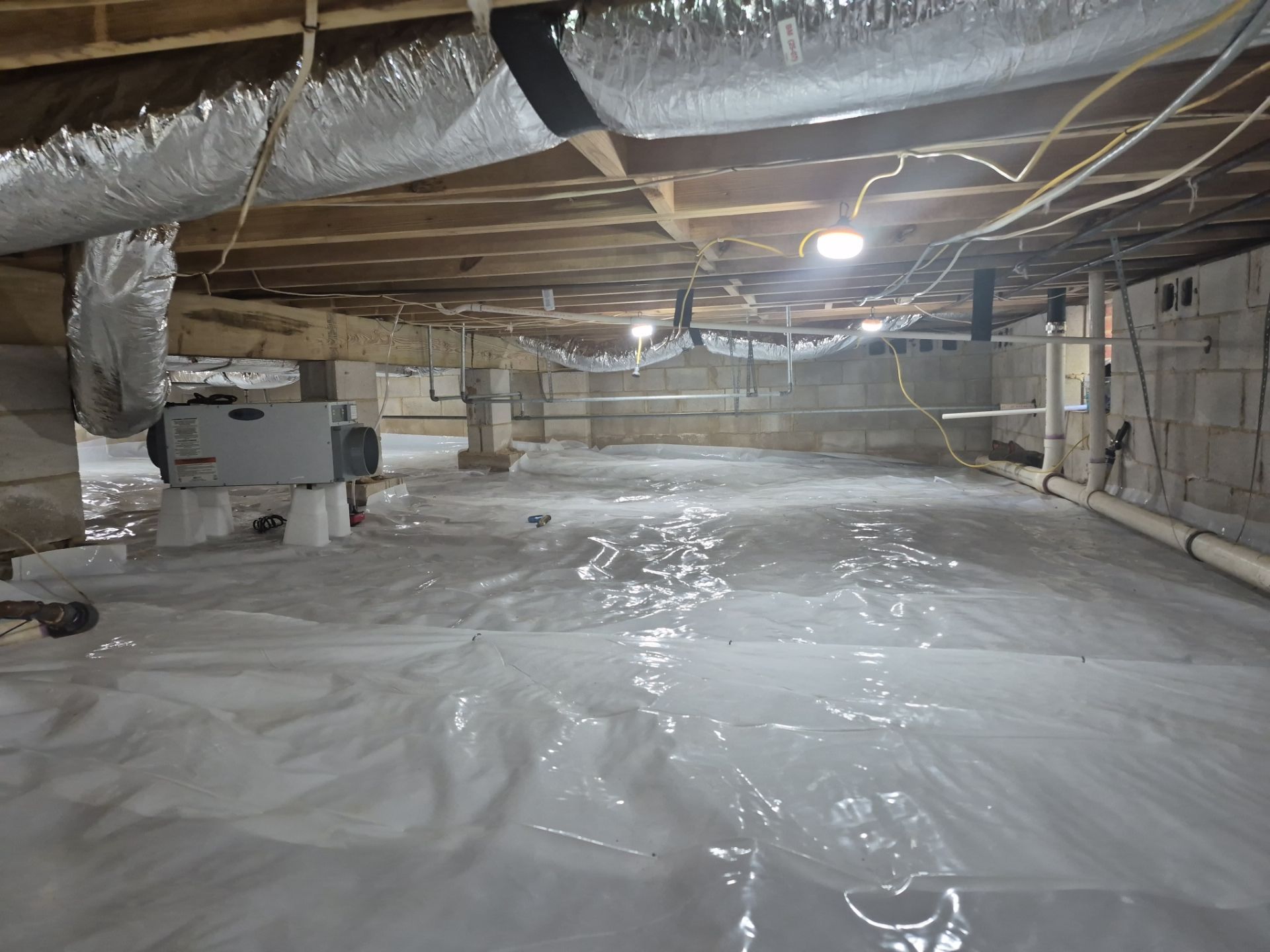 Project in Williamsburg by Patriot Crawl Space Repairs