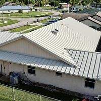 24ga 1.5" Mechanical Seam Almond by Total Roofing System The Metal Roof Experts