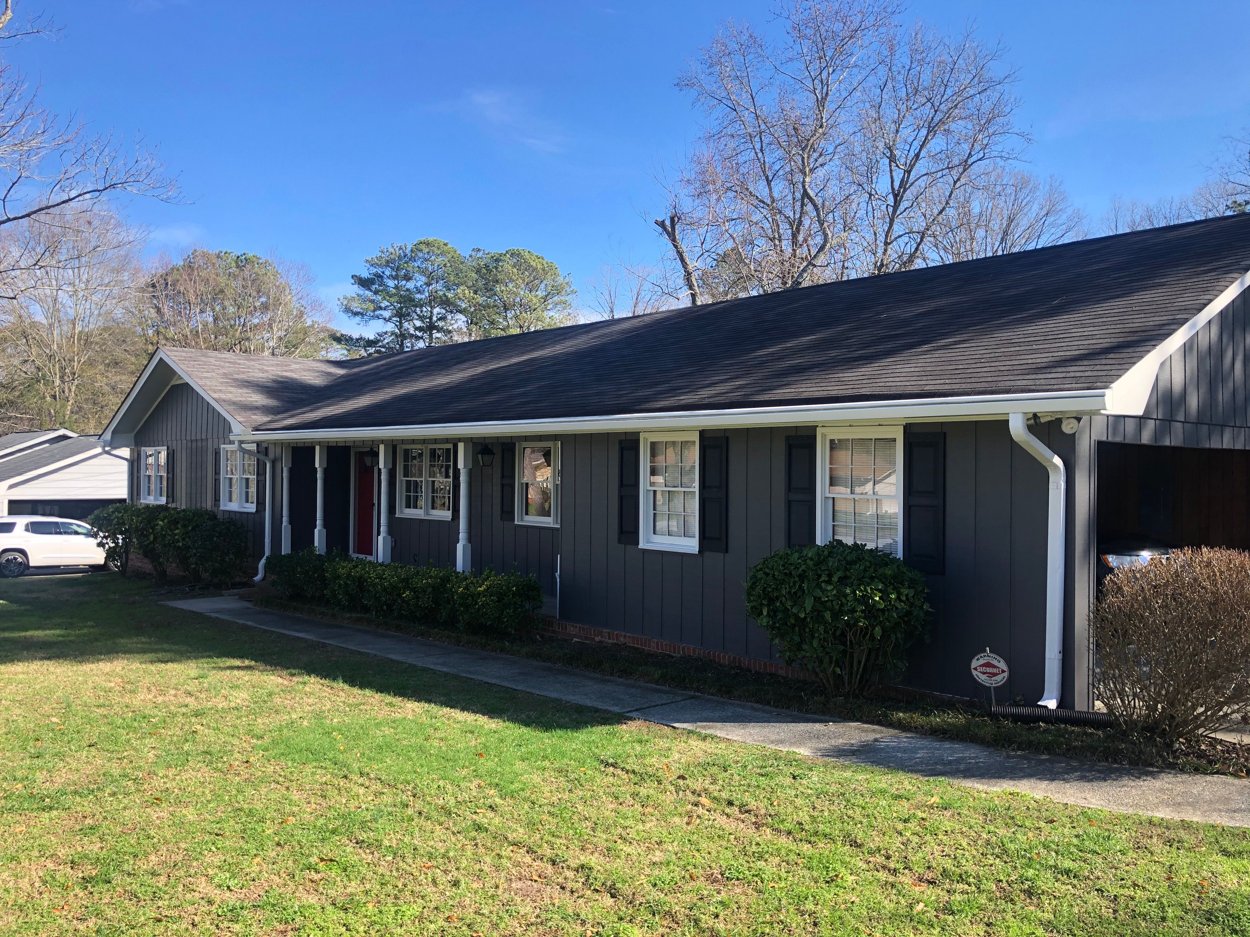 Full Exterior House Painting Transformation in Snellville Georgia by Swift Home Renovations 