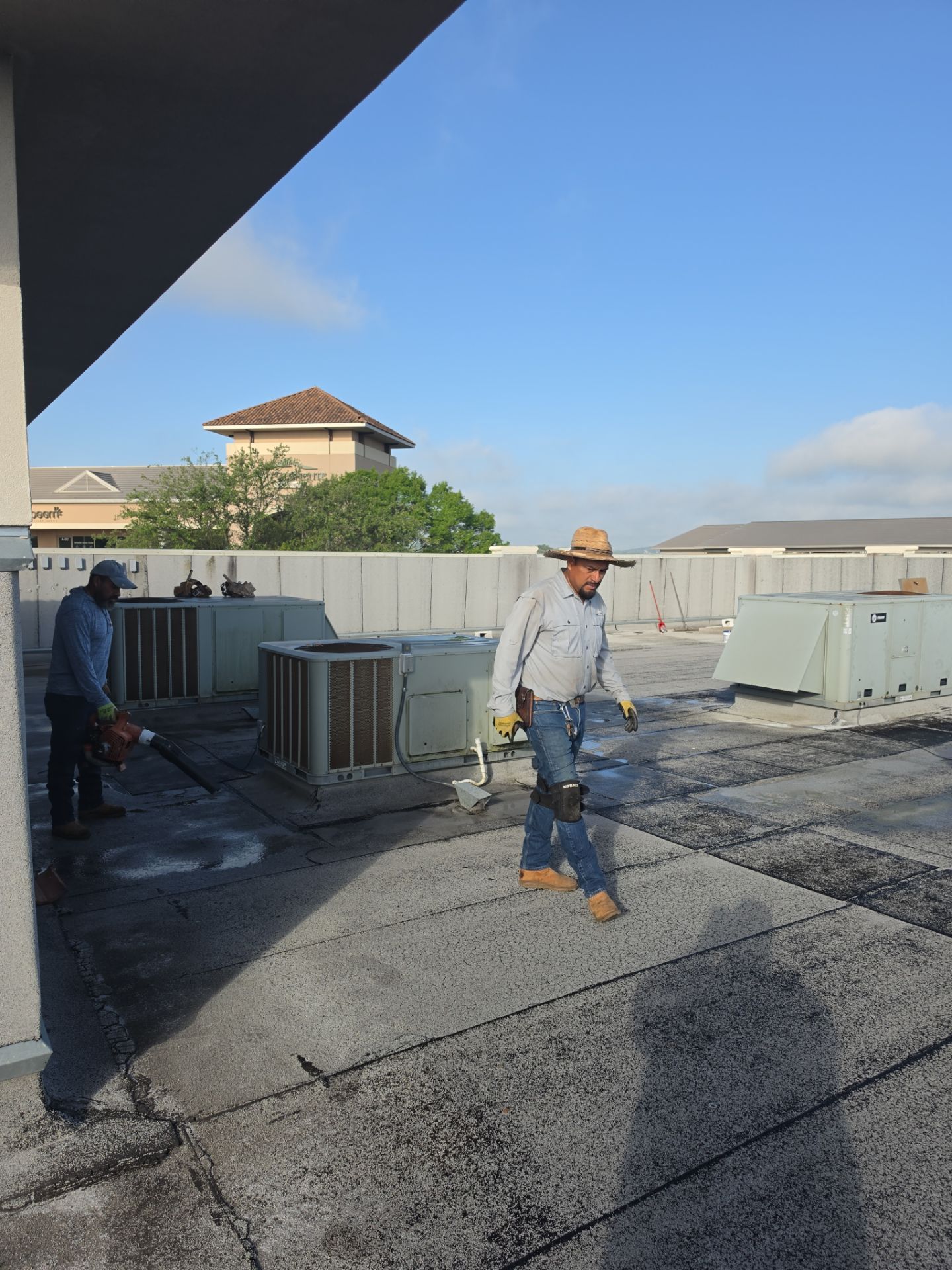Modified Bitumen repairs.. a couple thousand dollars can save TENS of thousands and greatly prolong the life of your roof. by REPS Austin Area Roofer