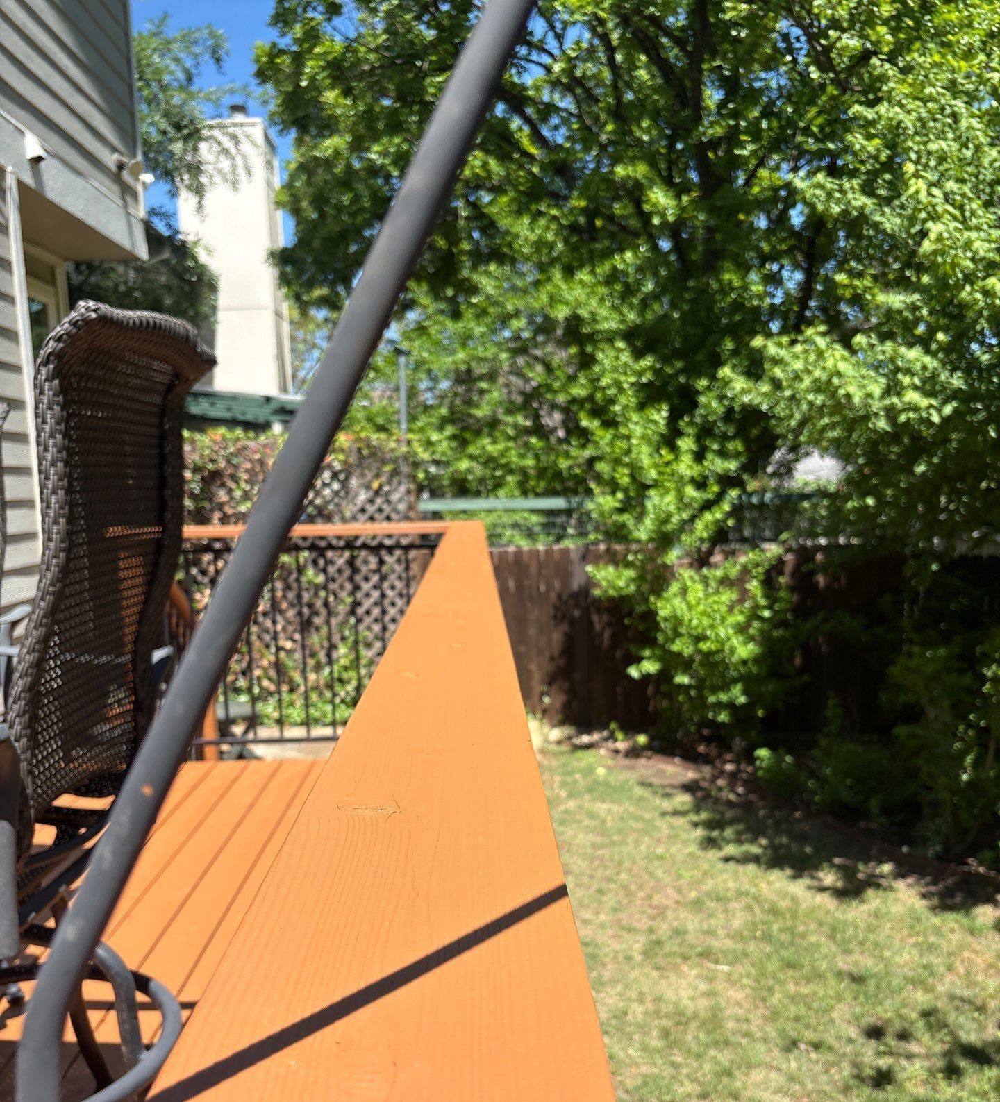 Back Deck Repainting Project in Austin, TX by Kstylez Roofing & Construction