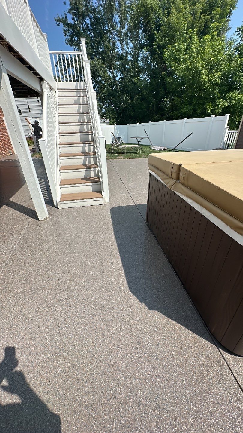 Large Patio Project in Imperial by Floors in a Day, Inc