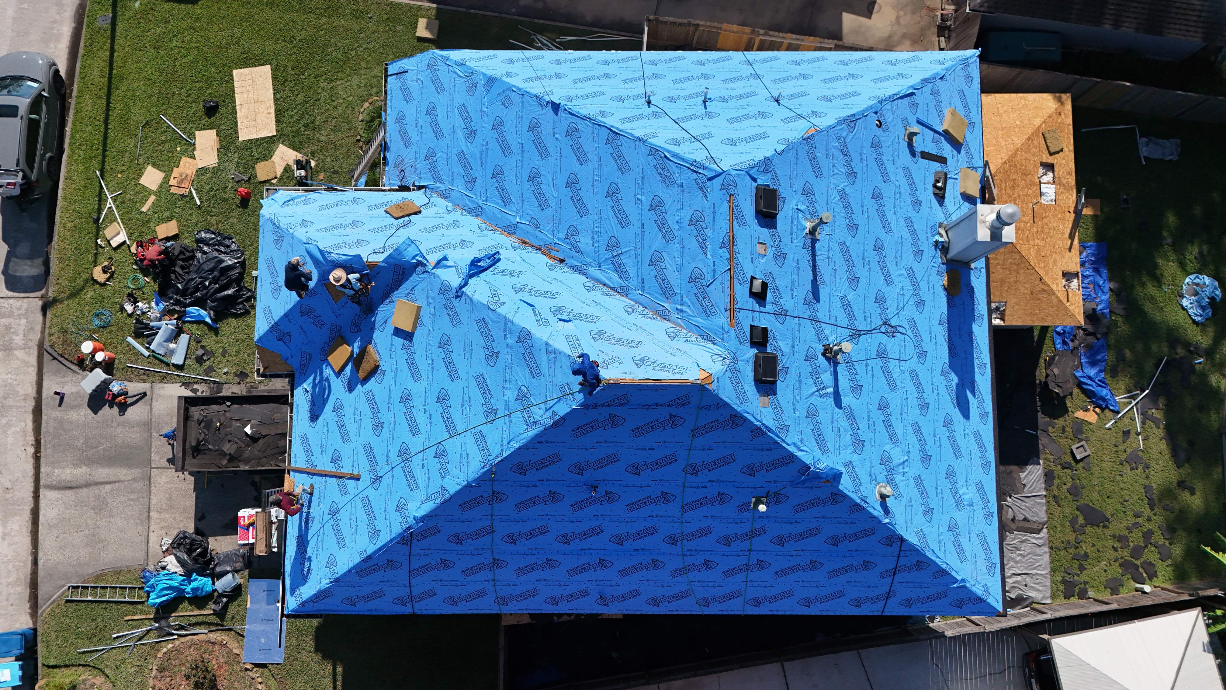 Roof Replacement + Interior Ceiling Restoration — Humble, TX by PL Roofing & SB Roofing, LLC.
